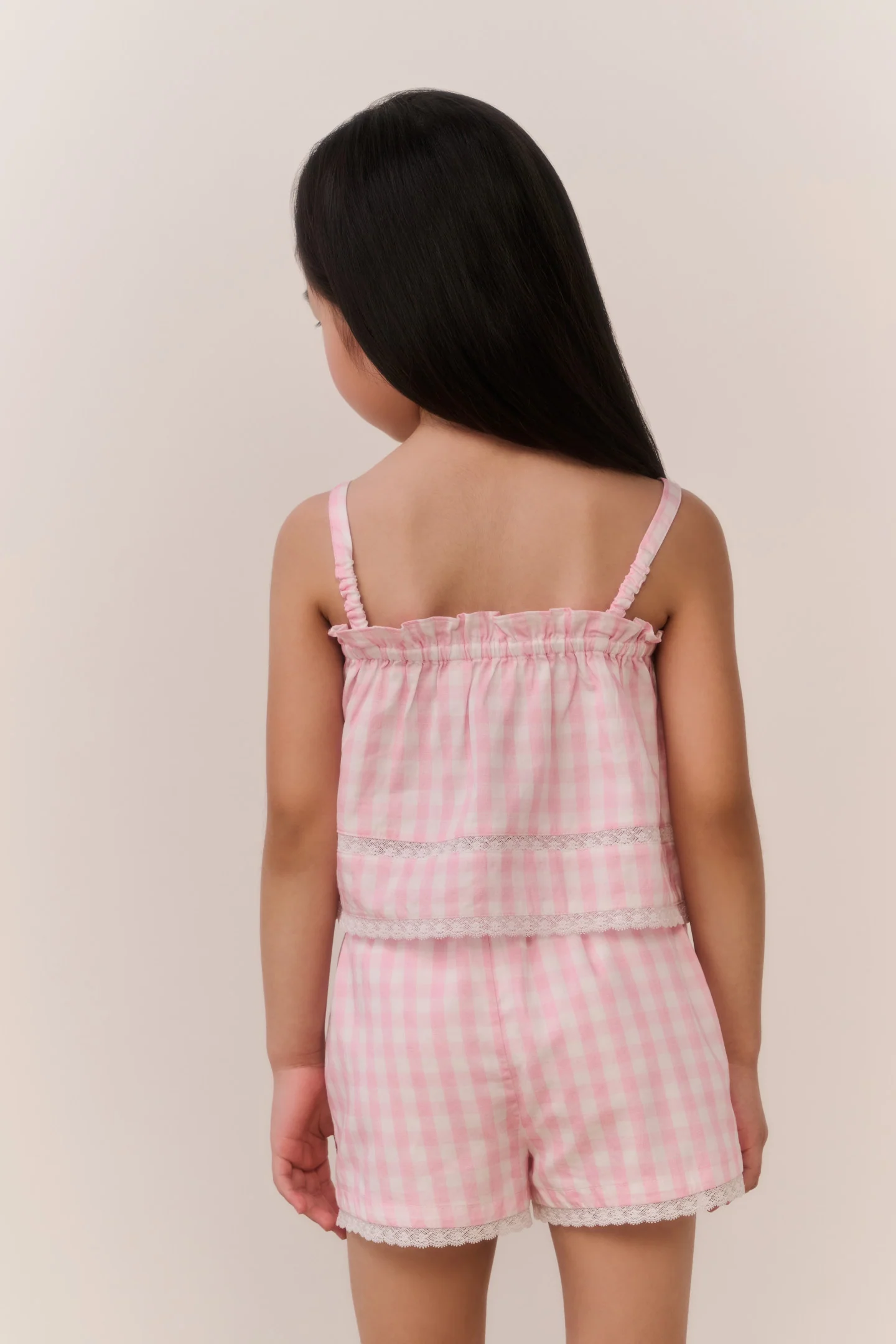 Little Girls Georgie Gingham Shorts - Image 4