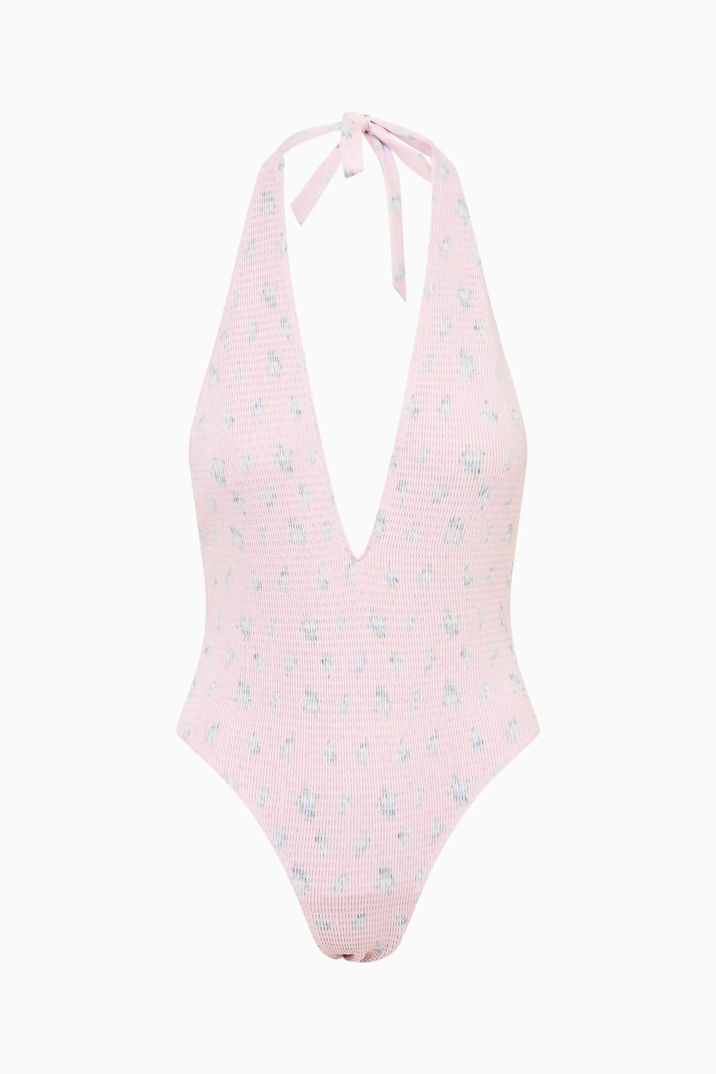 Gienna Floral Halter One-Piece Swimsuit - Image 7