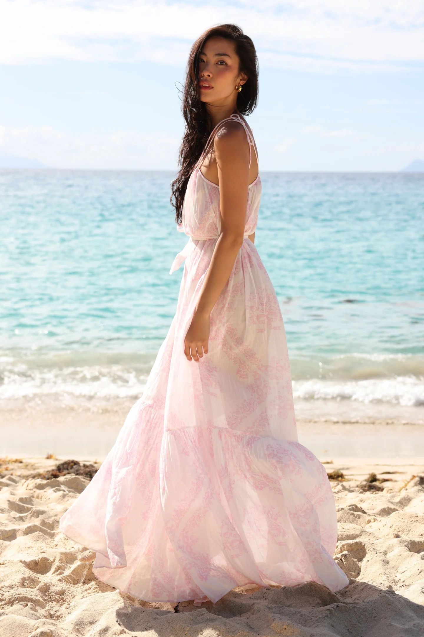 Hale Cotton Toile Print Cover-Up Dress - Image 2