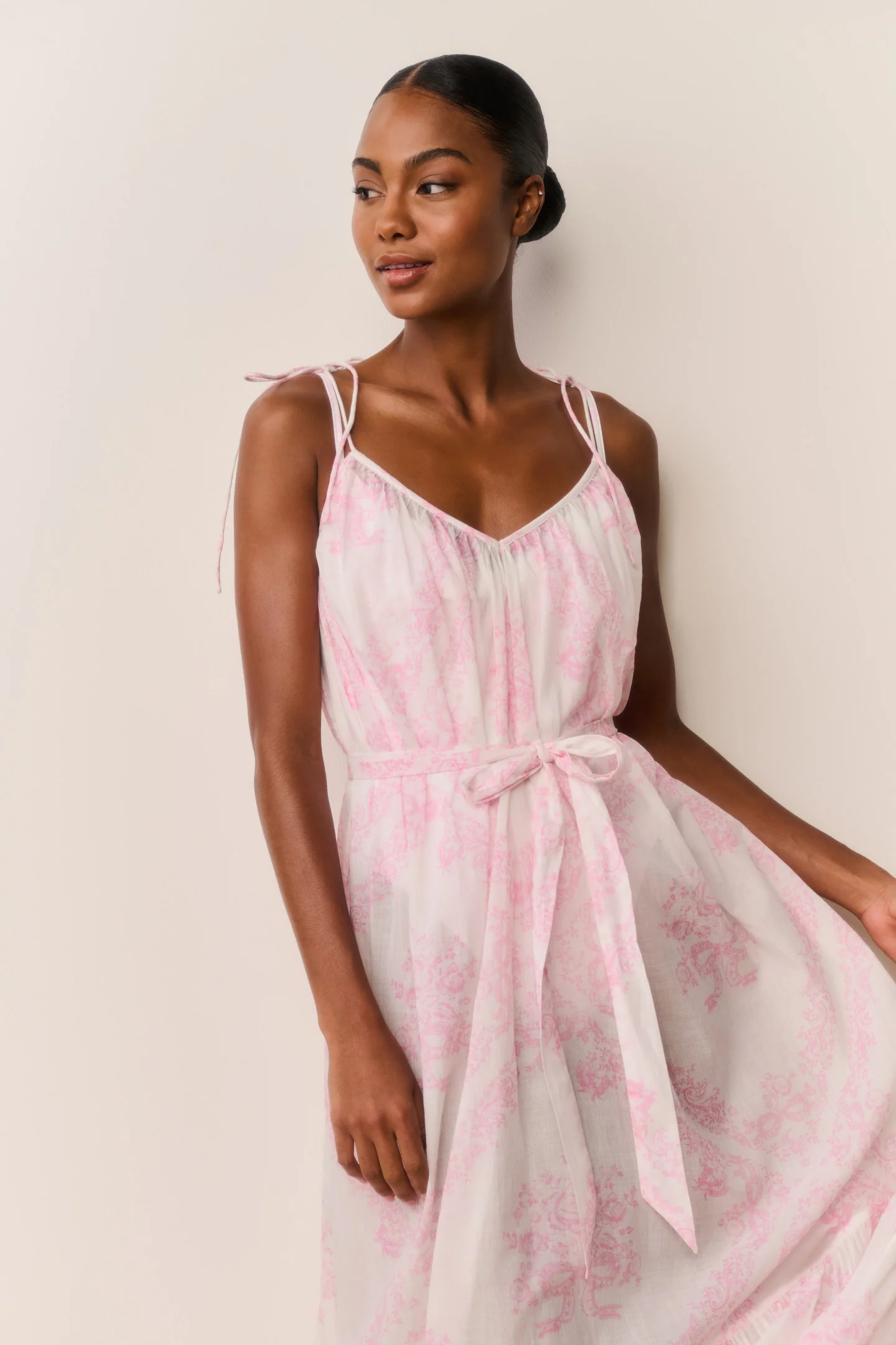 Hale Cotton Toile Print Cover-Up Dress - Image 3