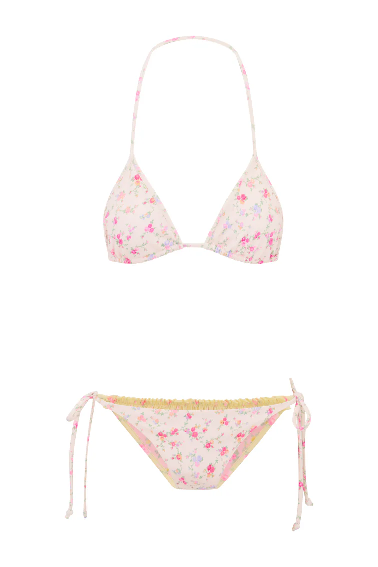 Harbor Floral Triangle Bikini - CONFETTI BLOOM - Image 7