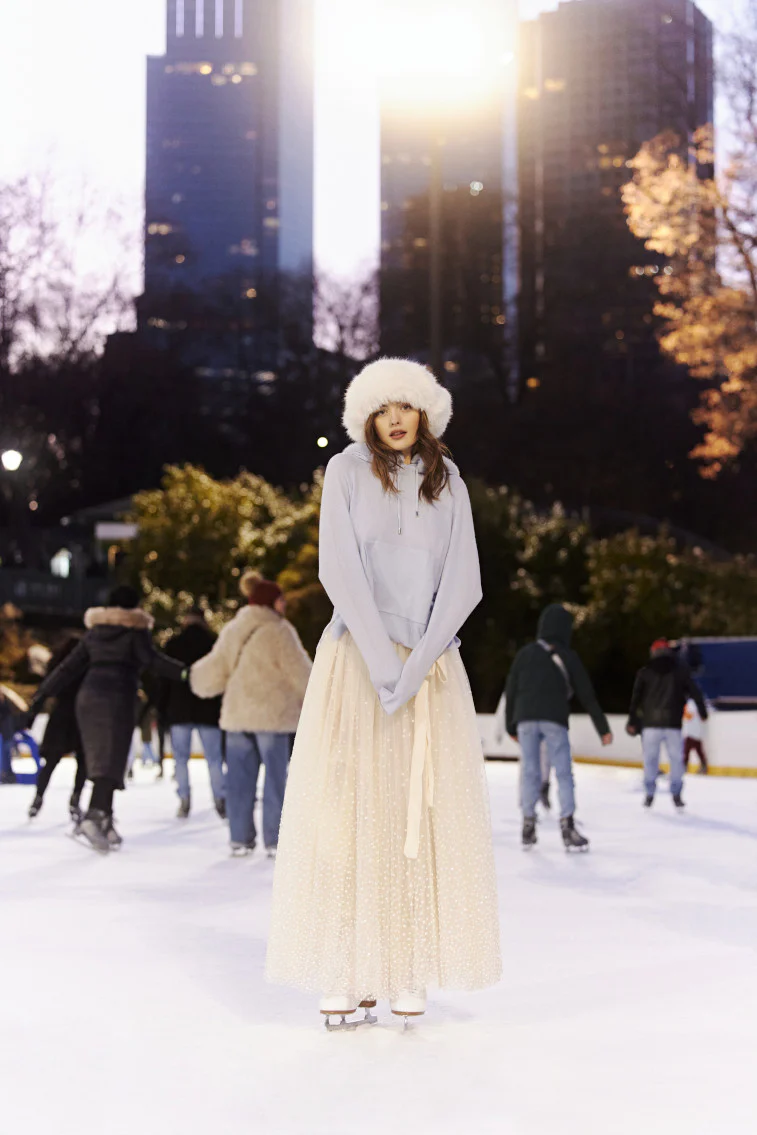 LoveShackFancy x MAX&MOI Wool-Cashmere Faux Fur Hoodie - Image 7