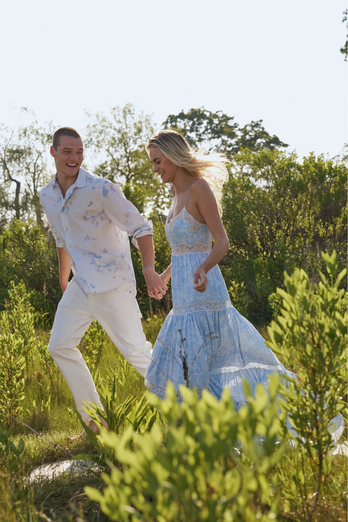 Hudley Cotton Unisex Shirt - WHISPER BLUE - Image 3