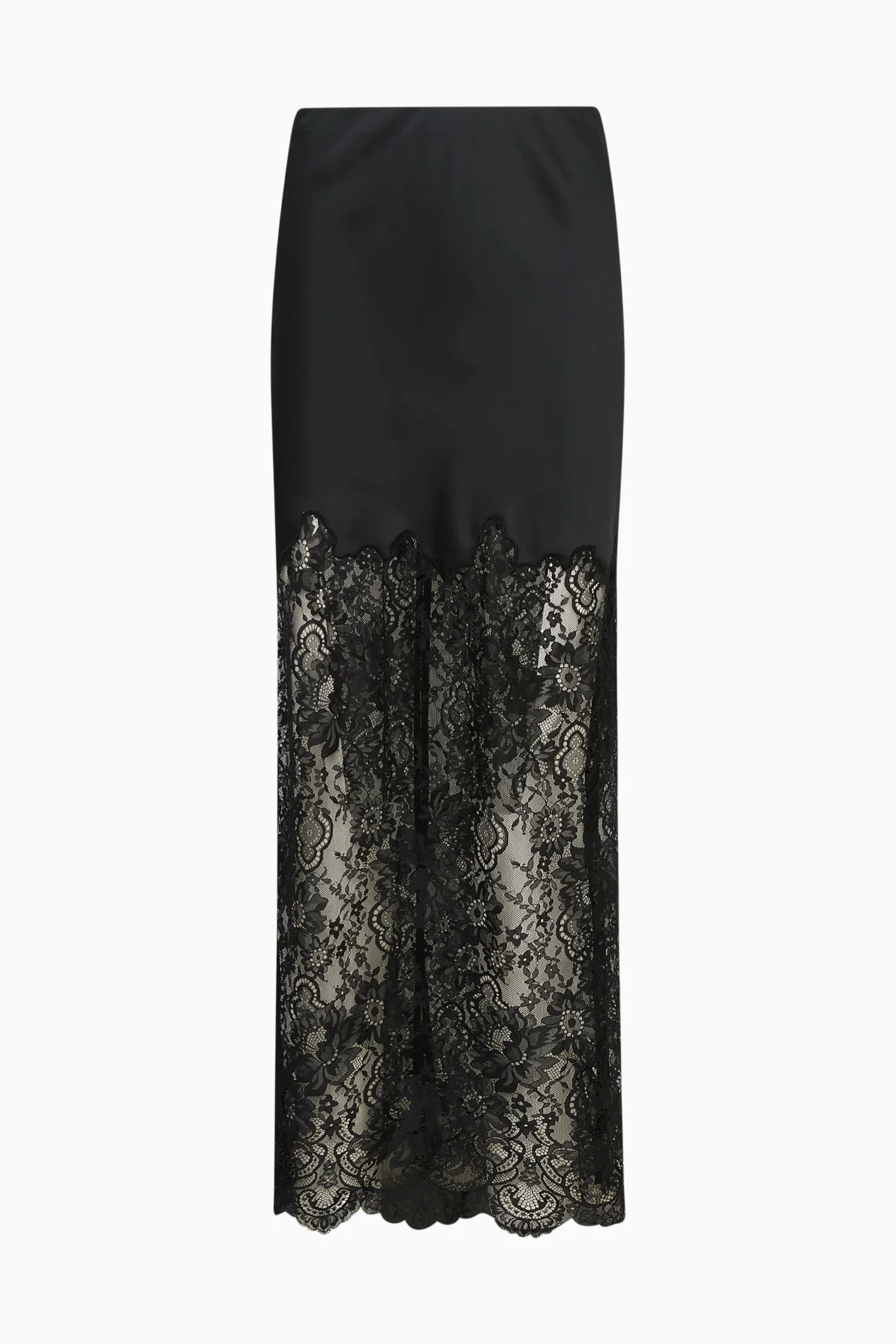 Ilene Satin & Lace Maxi Skirt - Image 6