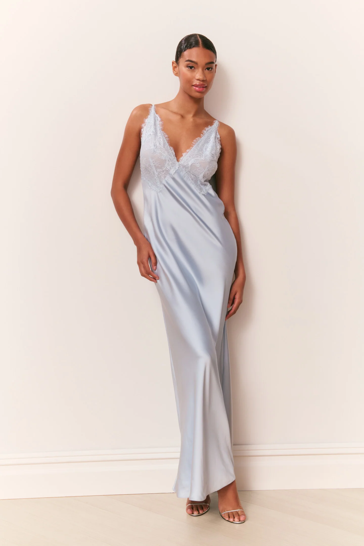 Iridia Satin Maxi Slip Dress - Image 3