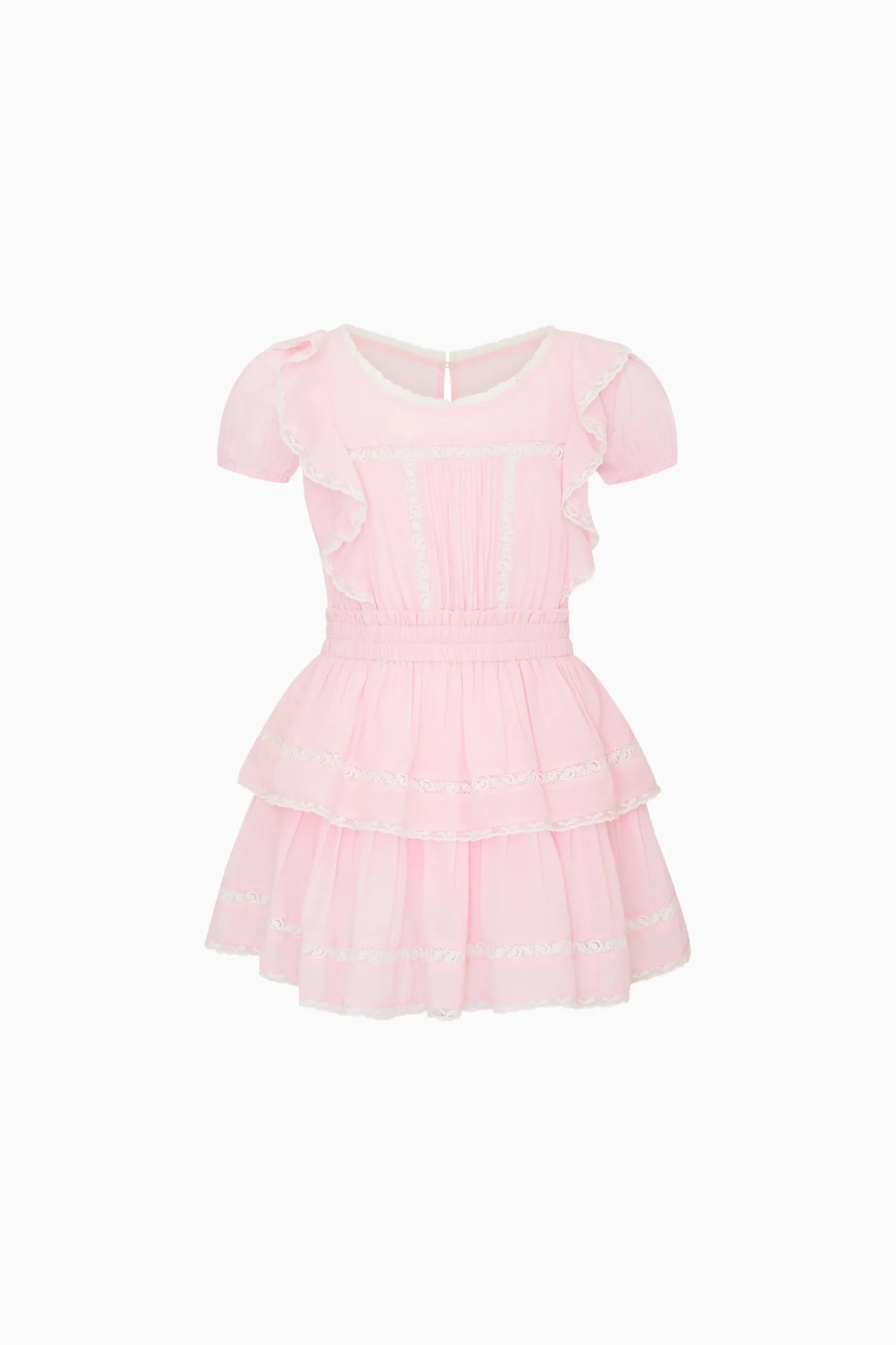 Little Girls Jaime Lace-Trimmed Cotton Dress - Image 5