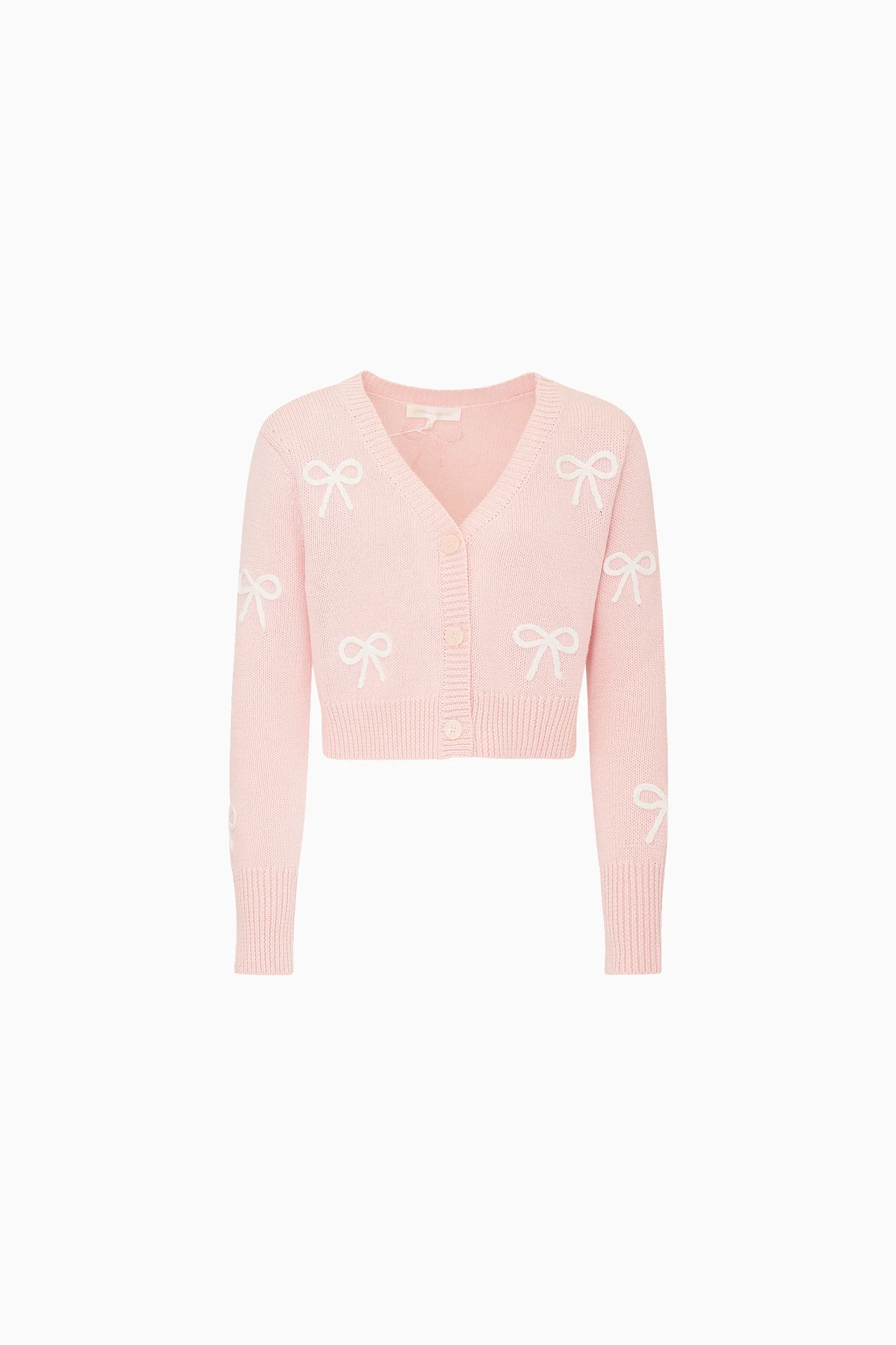 Little Girls Jayne Bow Embroidered Cardigan - Image 6