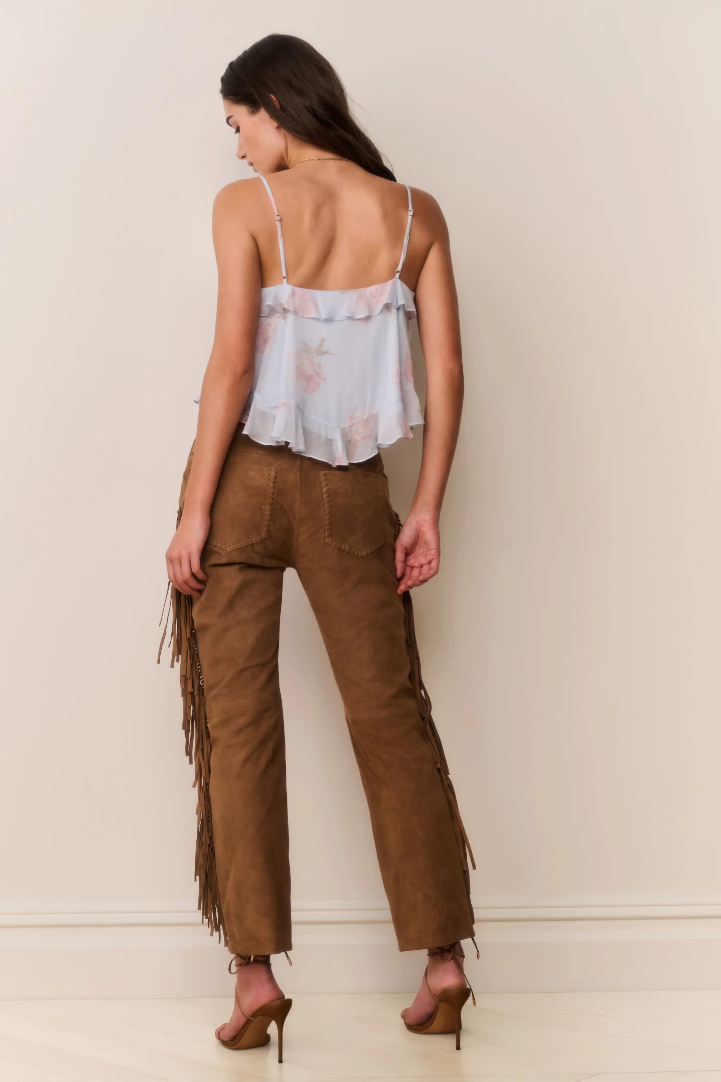 Jenya Suede Fringe Pant - Image 4