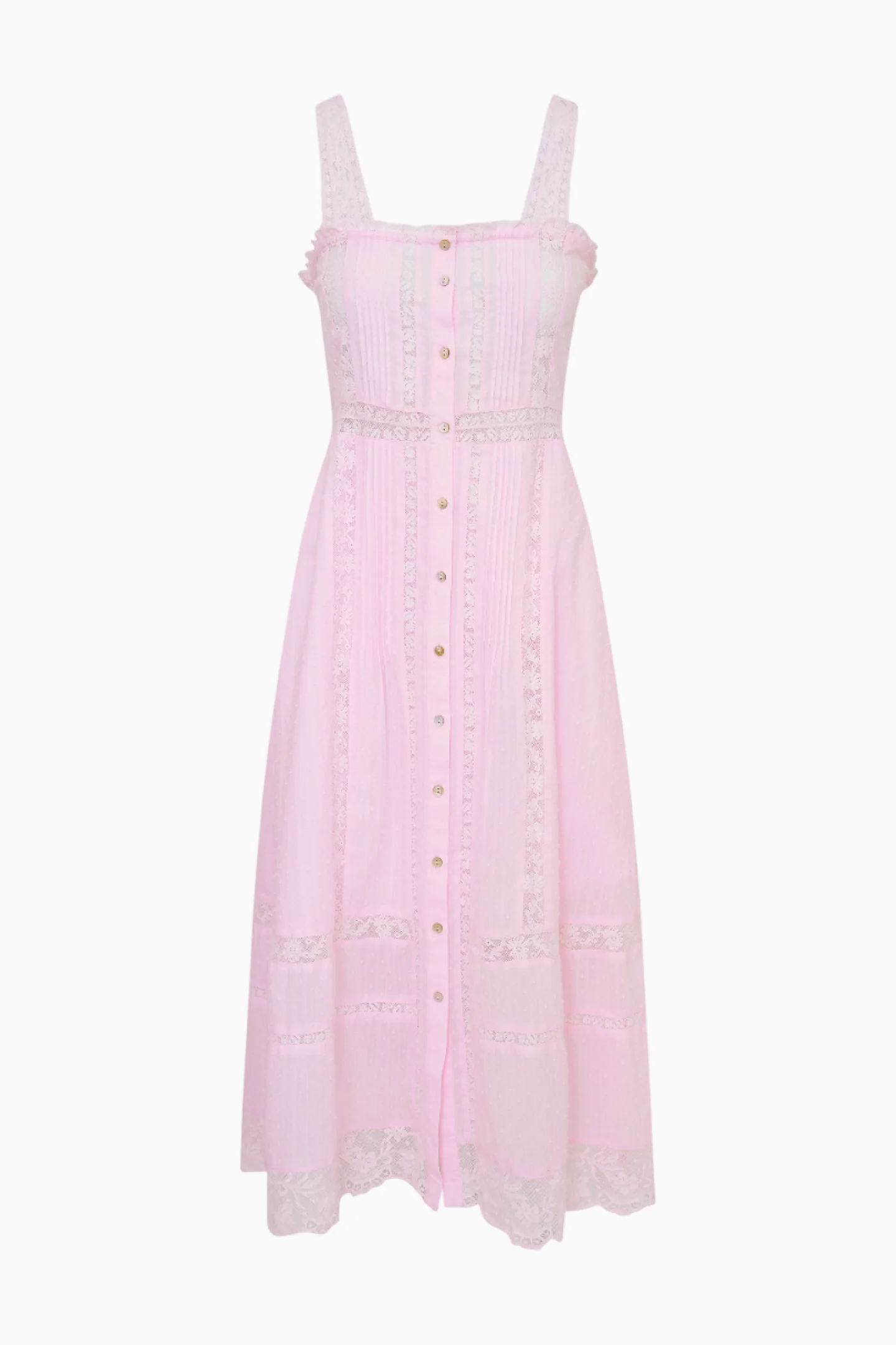 Judalon Cotton Midi Dress - BALLERINA PINK - Image 6