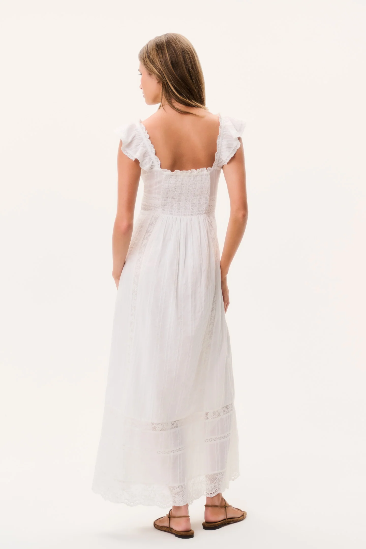 Kailette Cotton Maxi Dress - OPTIC WHITE - Image 4