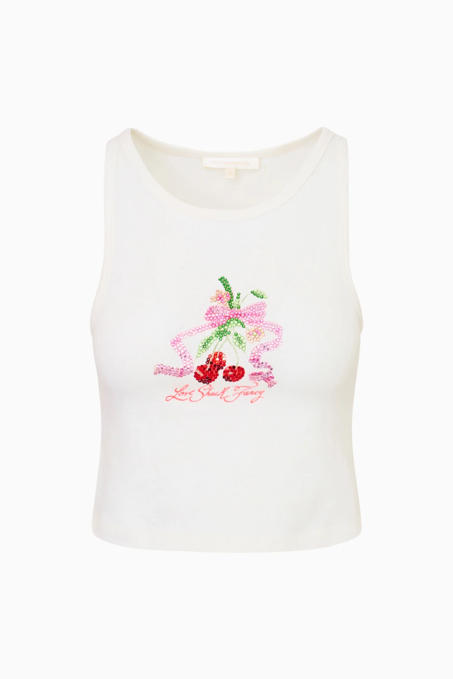 Kaleen Cherry Rhinestone Tank Top - Image 5