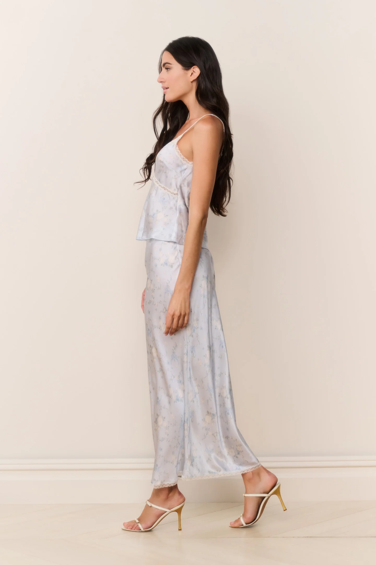 Kalo Silk-Blend Floral Maxi Skirt - Image 3