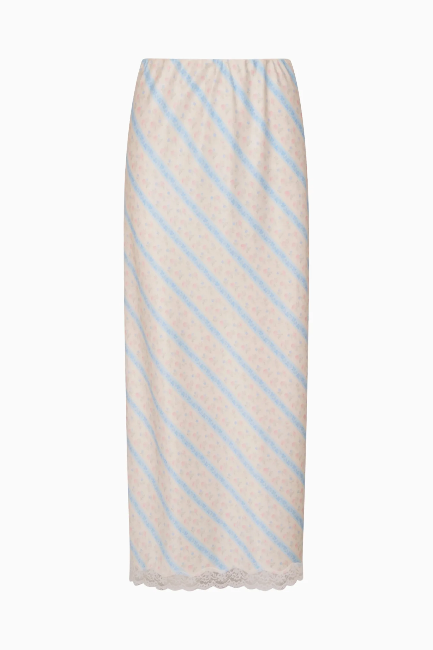 Kalo Floral Stripe Midi Skirt - Image 5