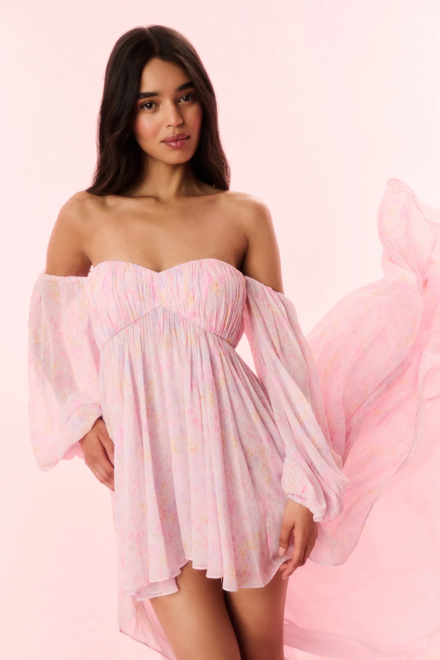 Kataline Floral High-Low Dress - Image 3