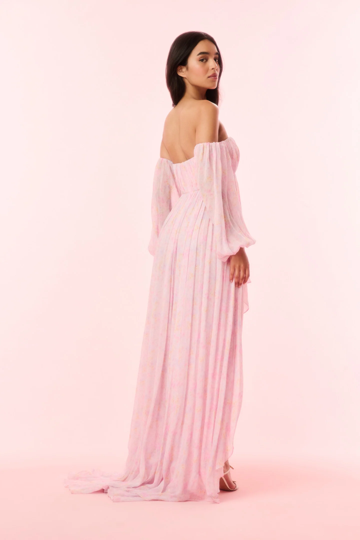 Kataline Floral High-Low Dress - Image 5