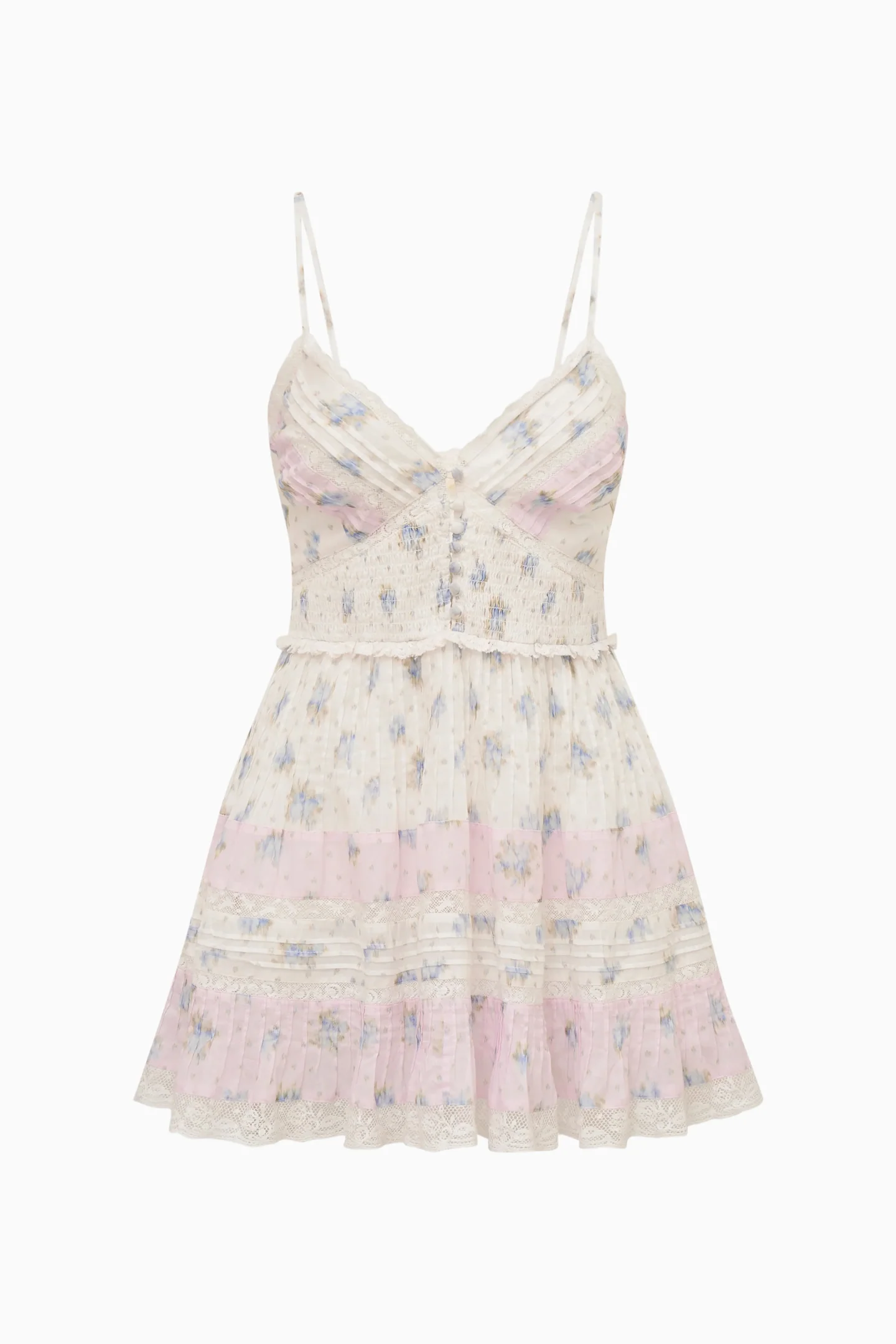 Krista Mixed Print Cotton Mini Dress - Image 6