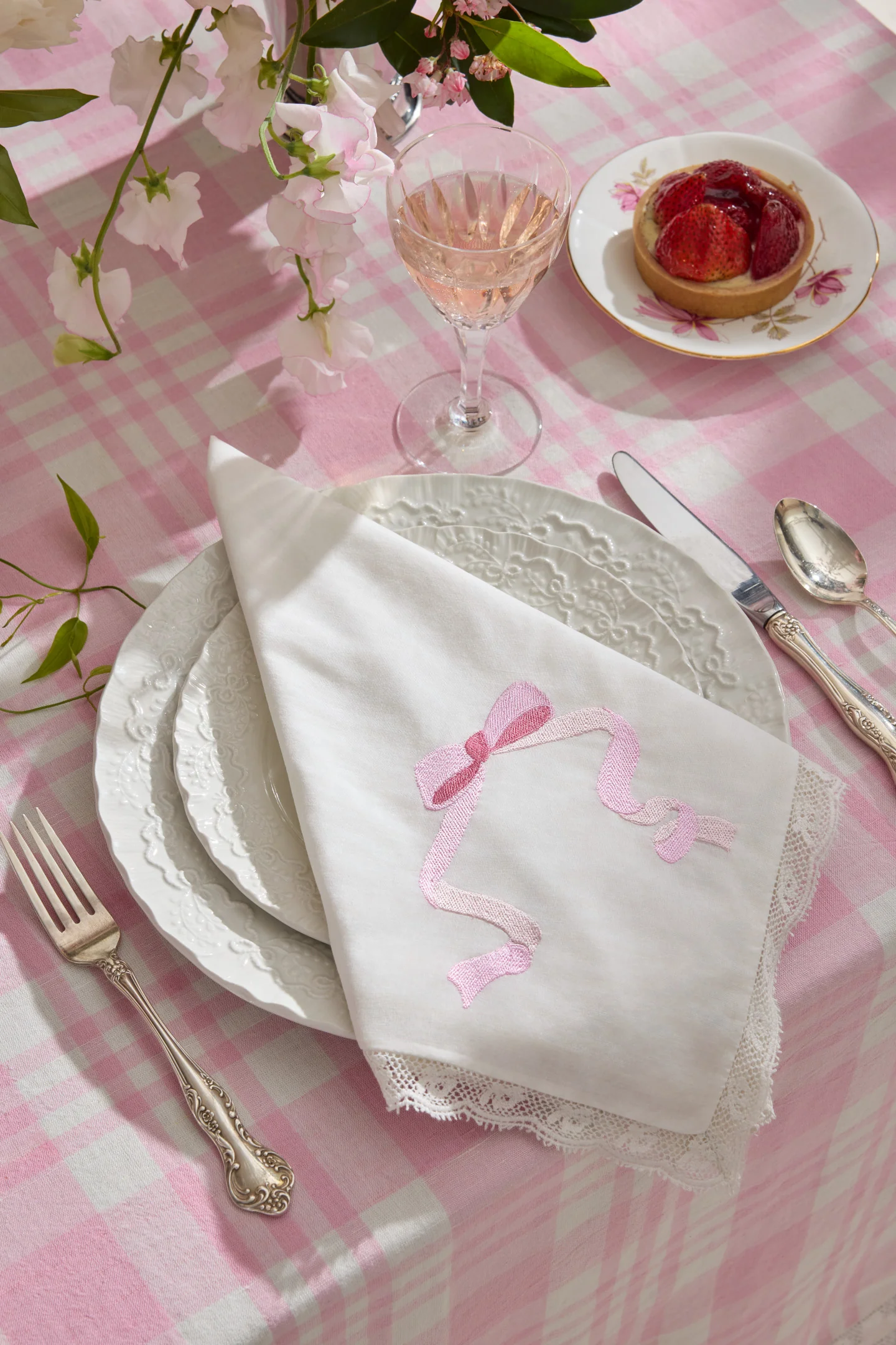 Embroidered Napkins - Set of 4 - Image 5