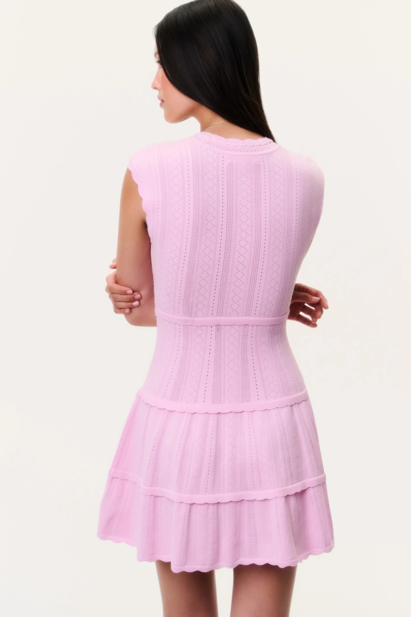 Laighton Stretch Pointelle Mini Dress - Image 4