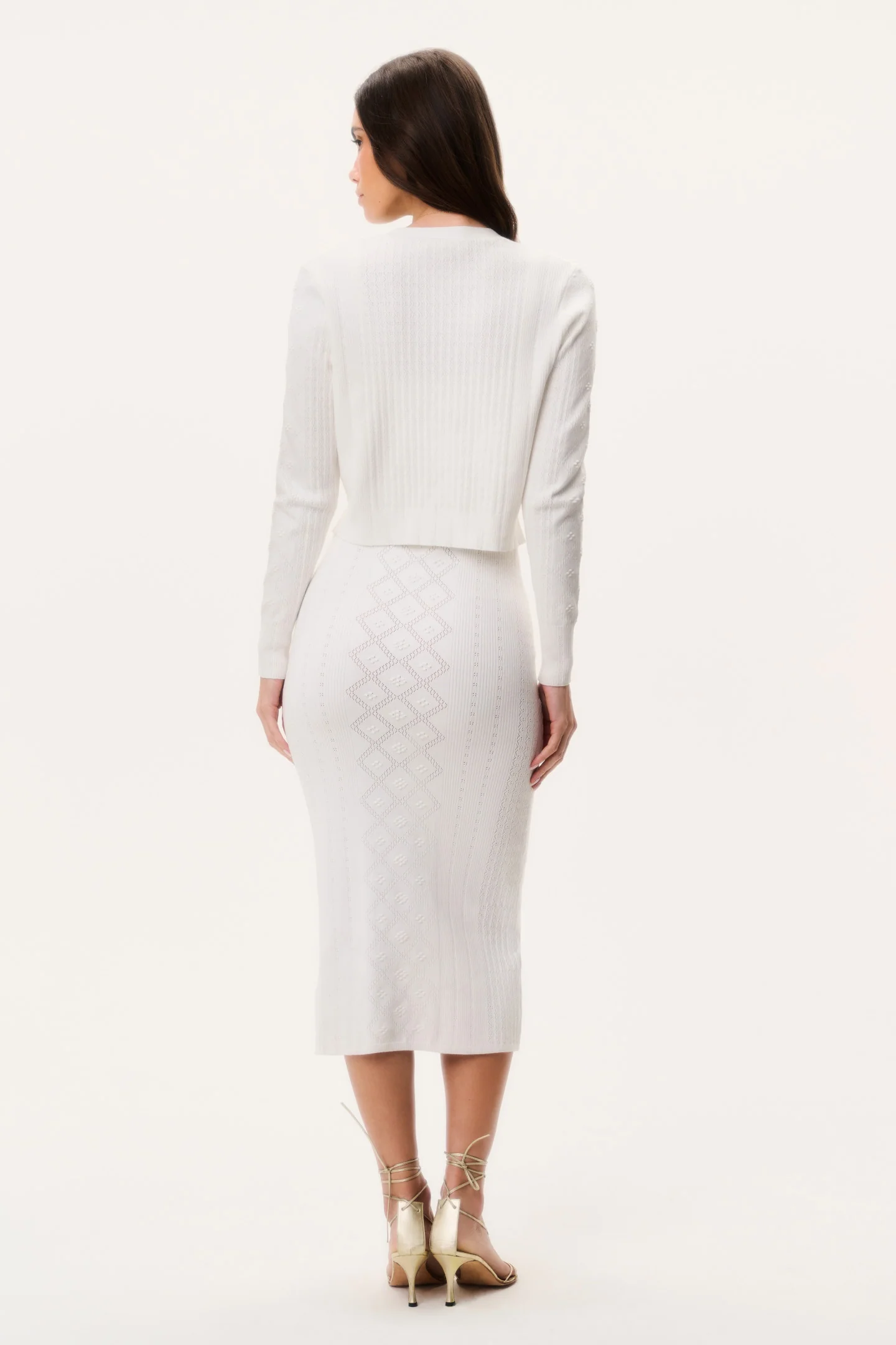 Laken Cotton Pointelle Cardigan - Image 5