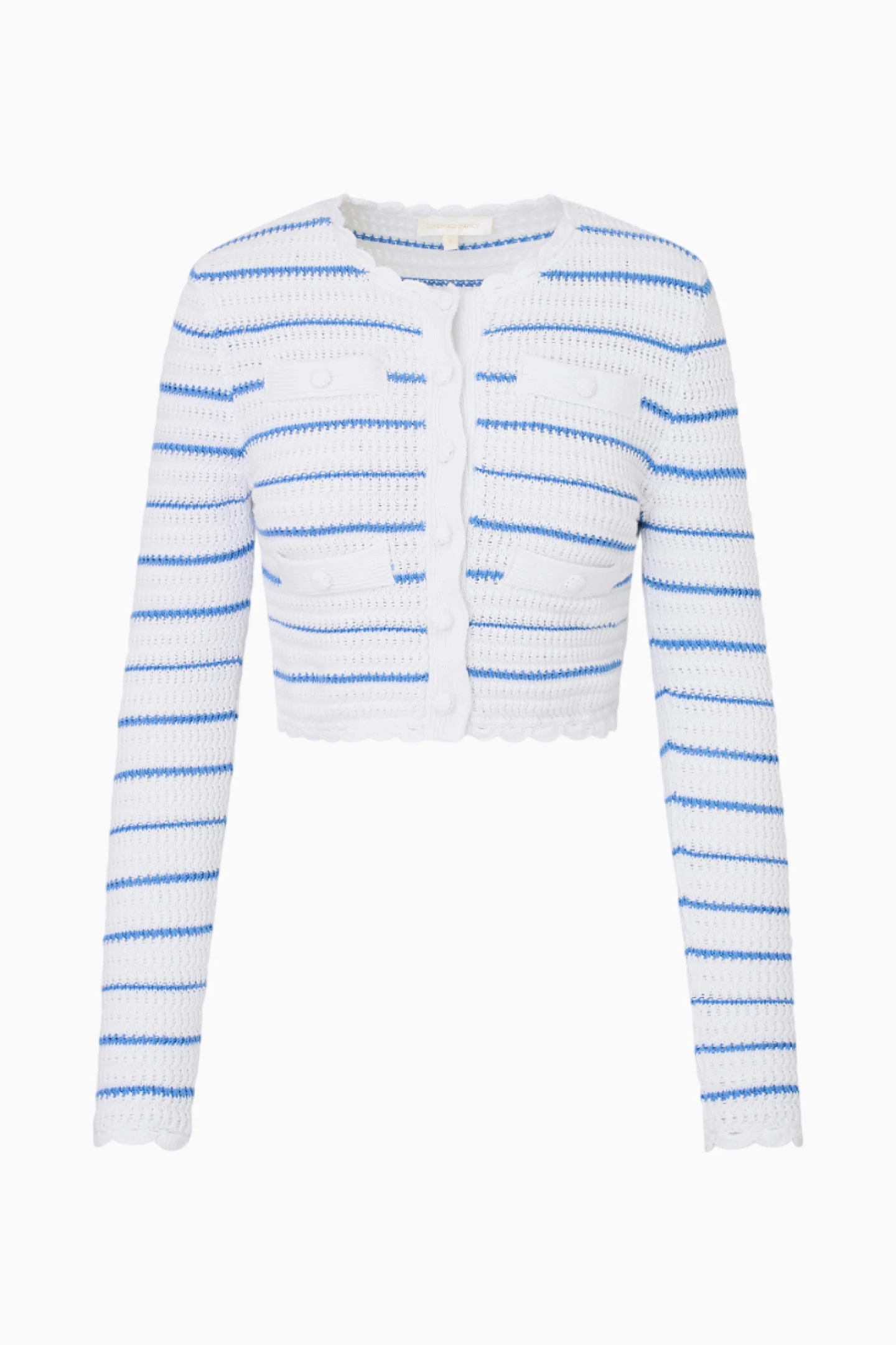 Lamiya Striped Crochet Cardigan - Image 6