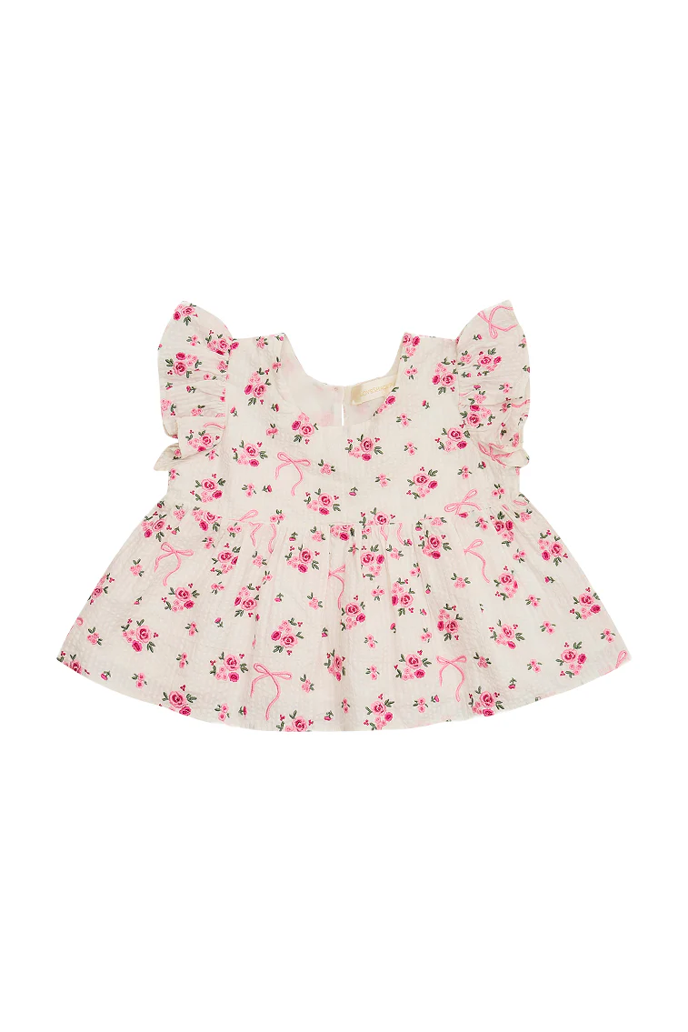 Baby Landri Rose & Bow Top - Image 2