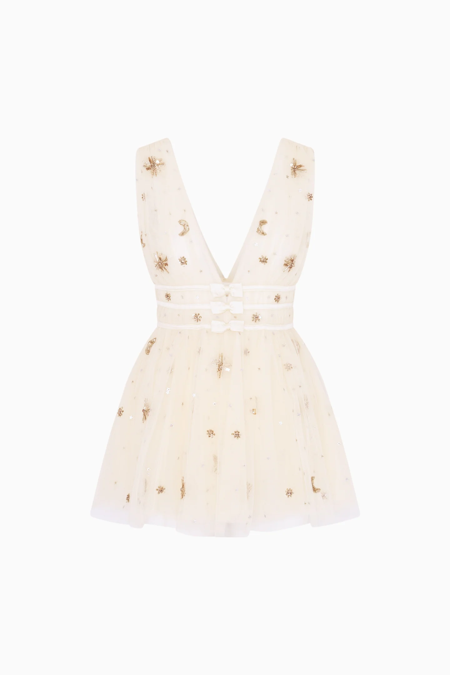 Lawton Celestial Embellished Tulle Mini Dress - Image 5