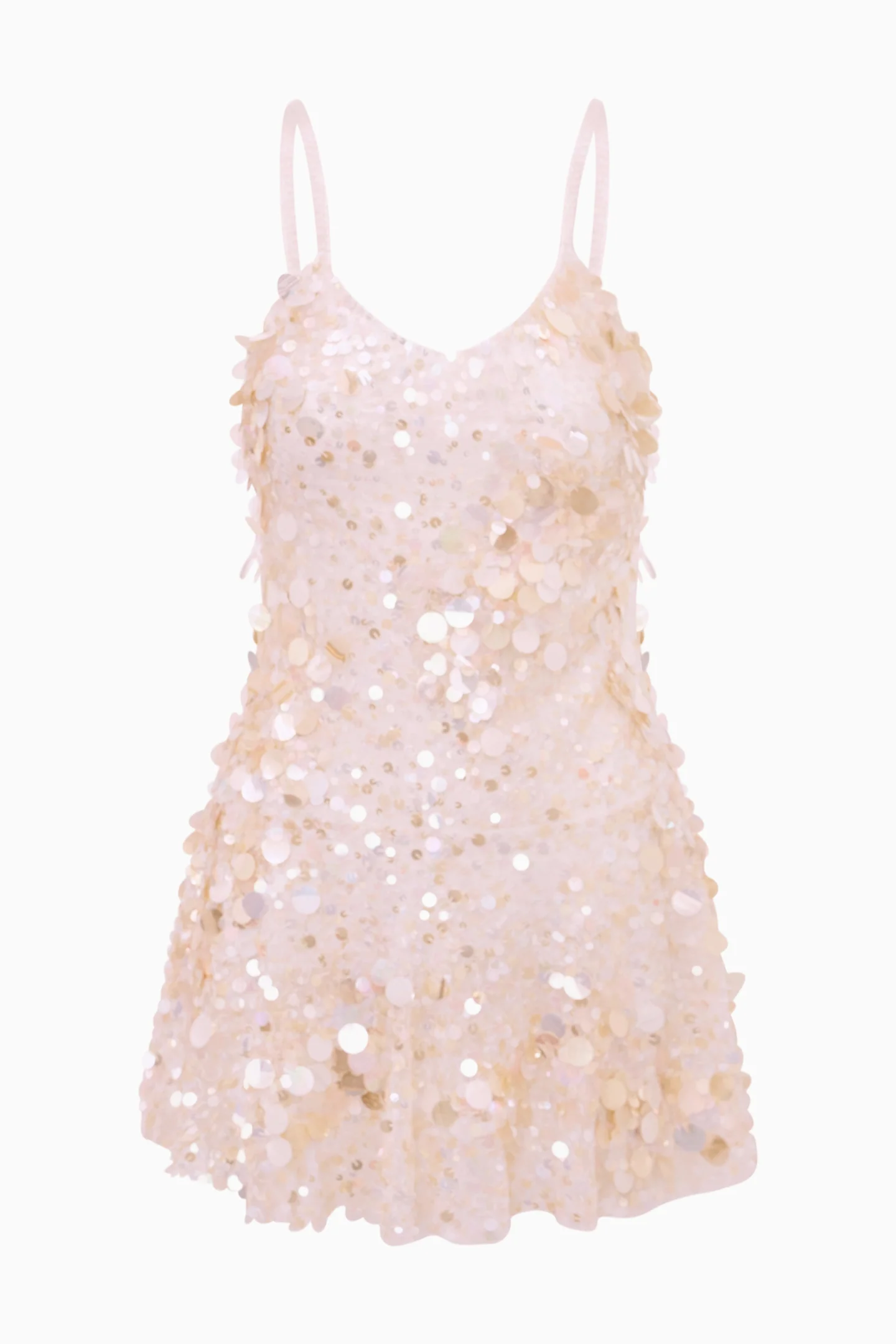 Liria Vanilla Blush Sequin Mini Dress - Image 7