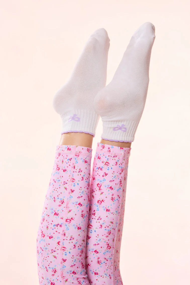 Doyenne Cotton Bow Ankle Socks - Image 9