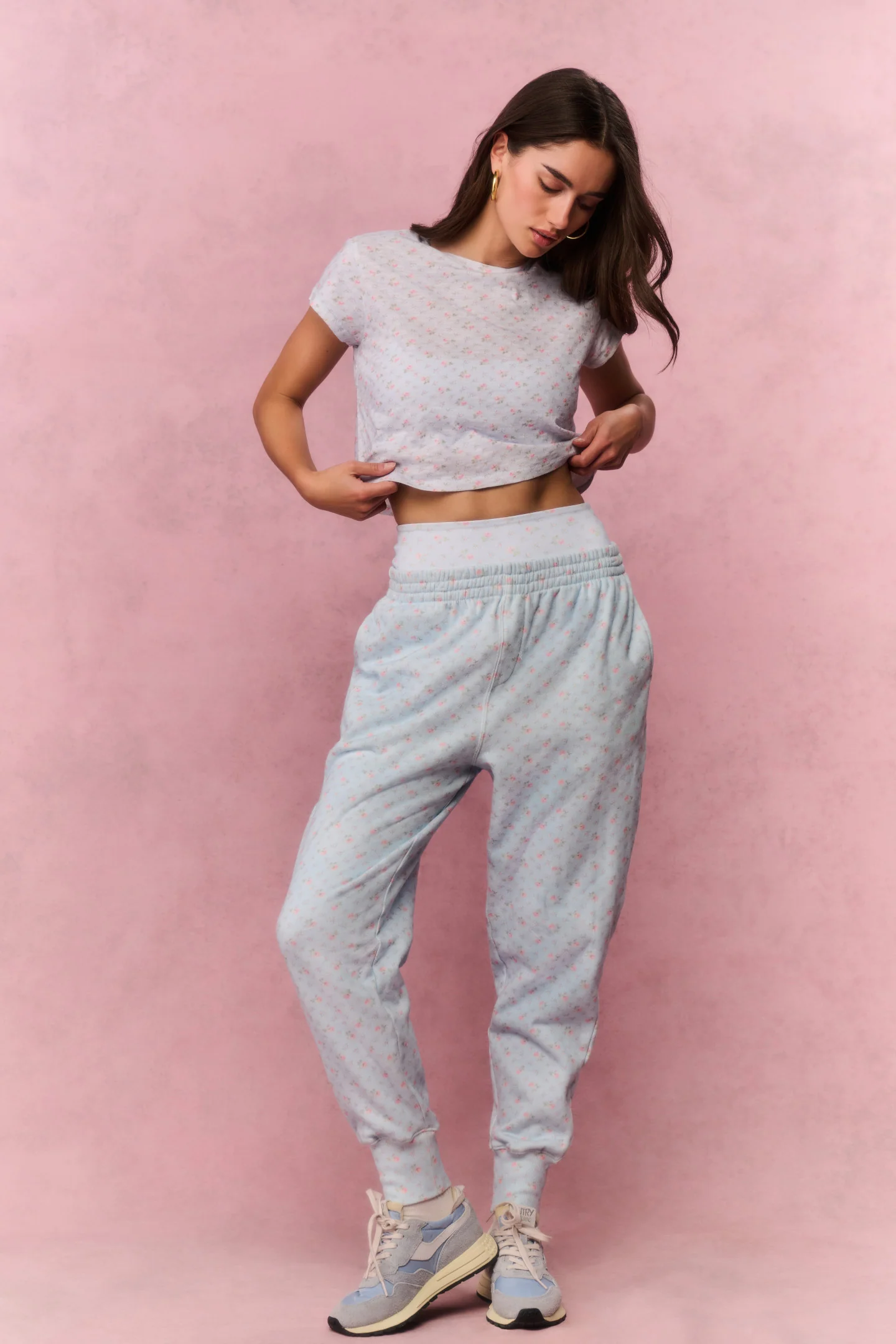 Lolana Cotton Oversized Sweatpants - CHAPPARAL BLUE - Image 2