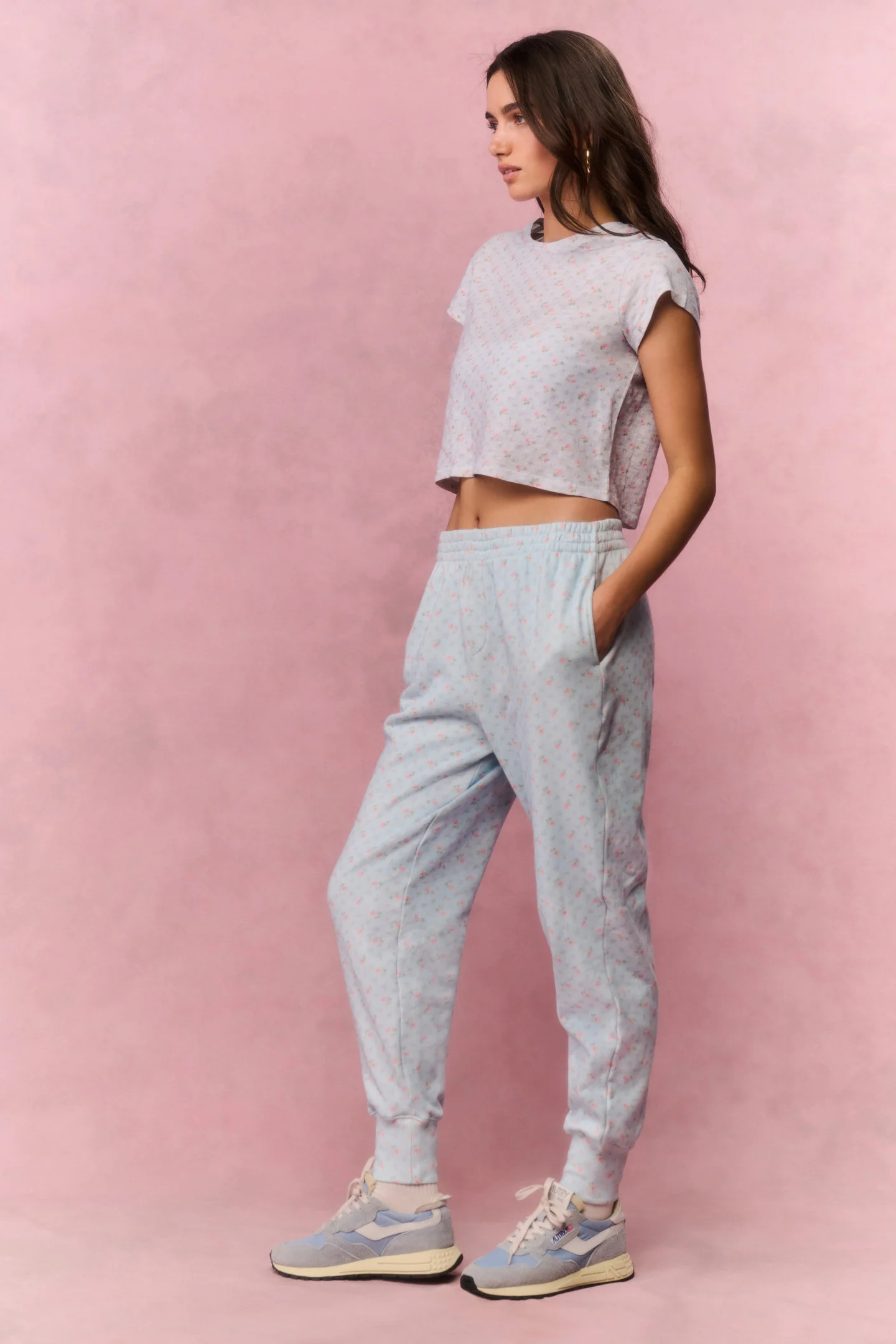 Lolana Cotton Oversized Sweatpants - CHAPPARAL BLUE - Image 3