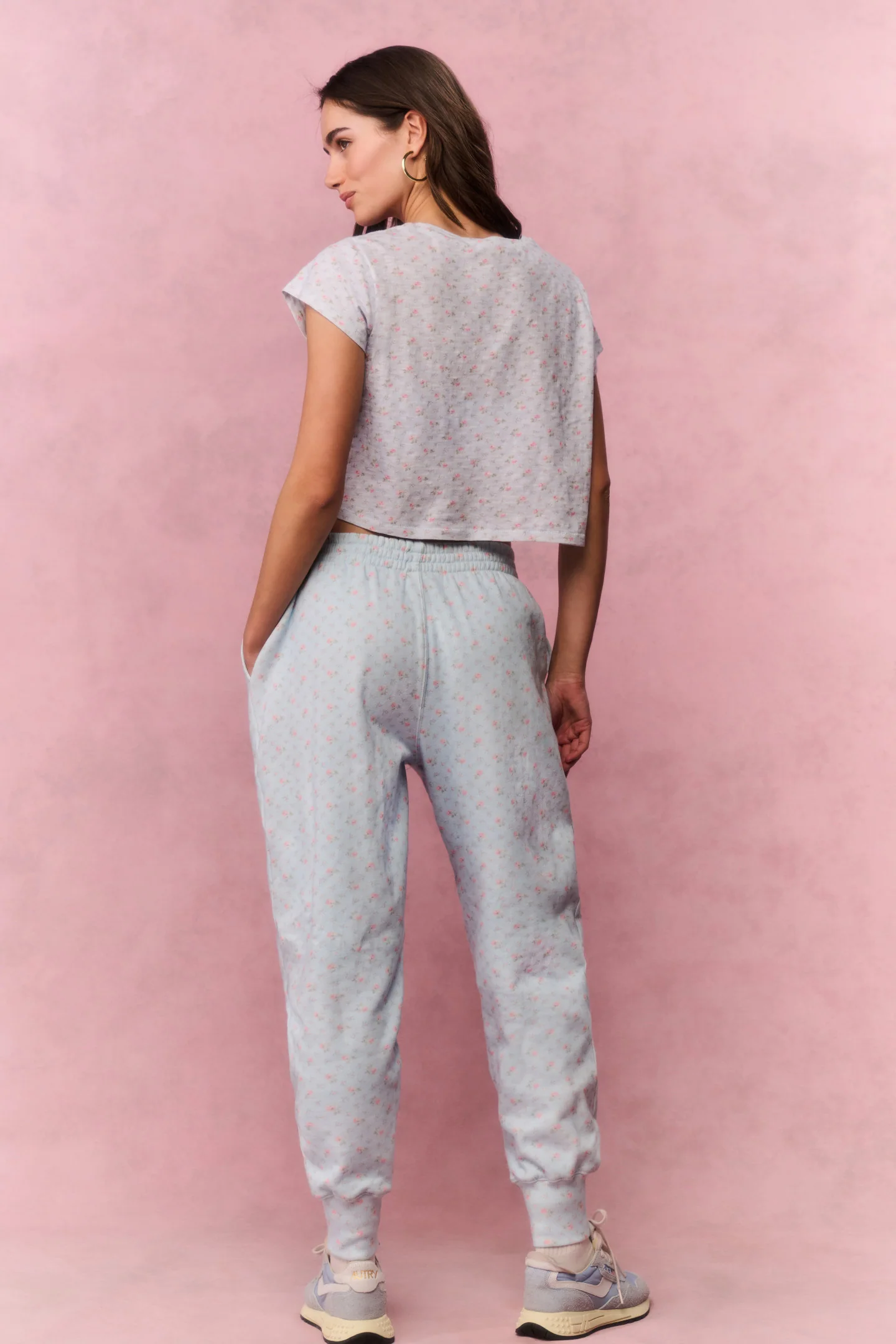 Lolana Cotton Oversized Sweatpants - CHAPPARAL BLUE - Image 4