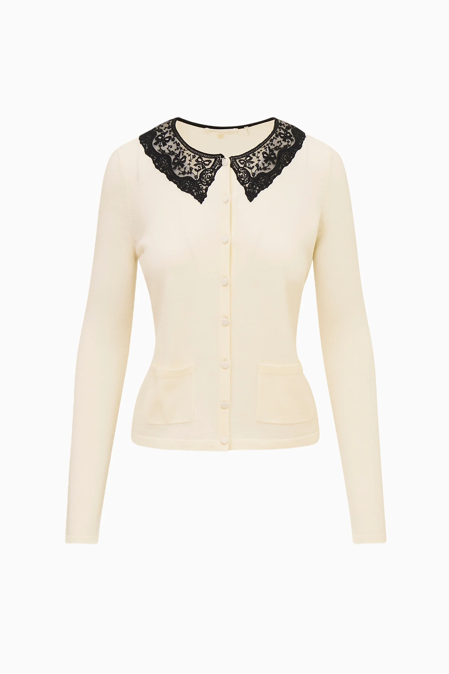 Lolani Wool Lace Collar Cardigan - Image 5