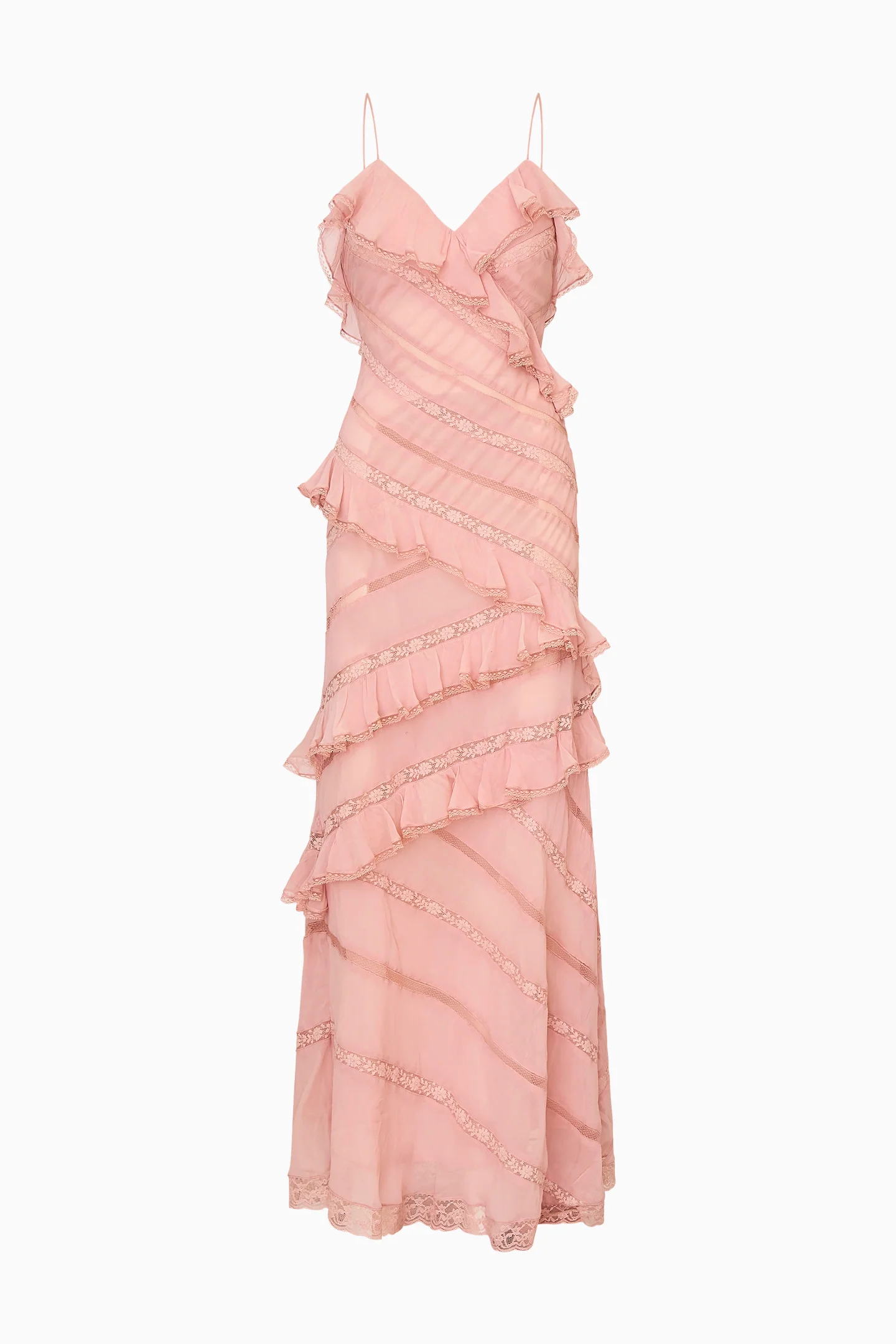 Louie Chiffon Ruffle Maxi Dress - Image 6