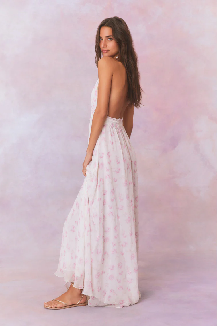 Love Heirloom Print Halter Maxi Dress - Image 8
