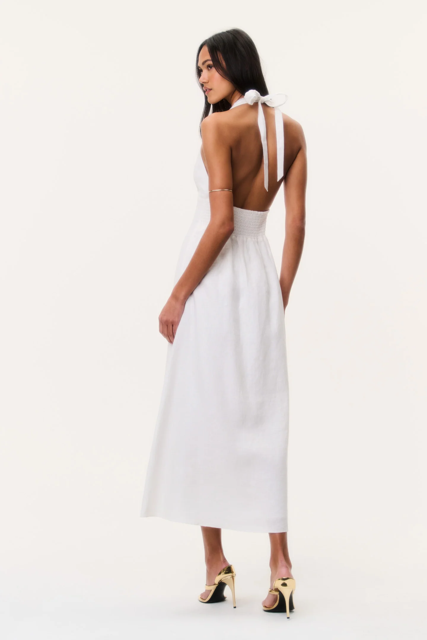 Lovis Linen Halter Maxi Dress - Image 4