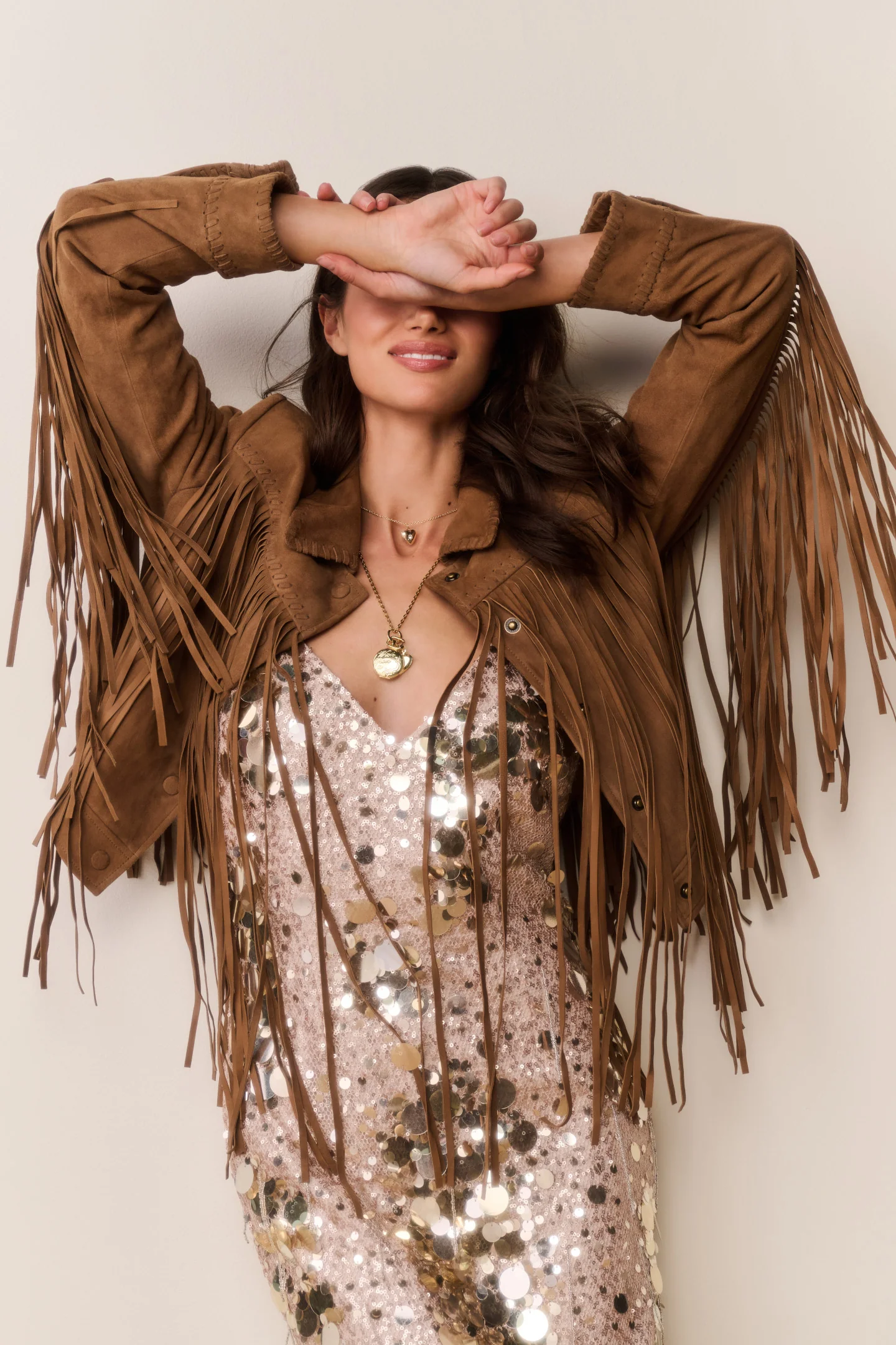 Maelis Suede Fringe Jacket - Image 5