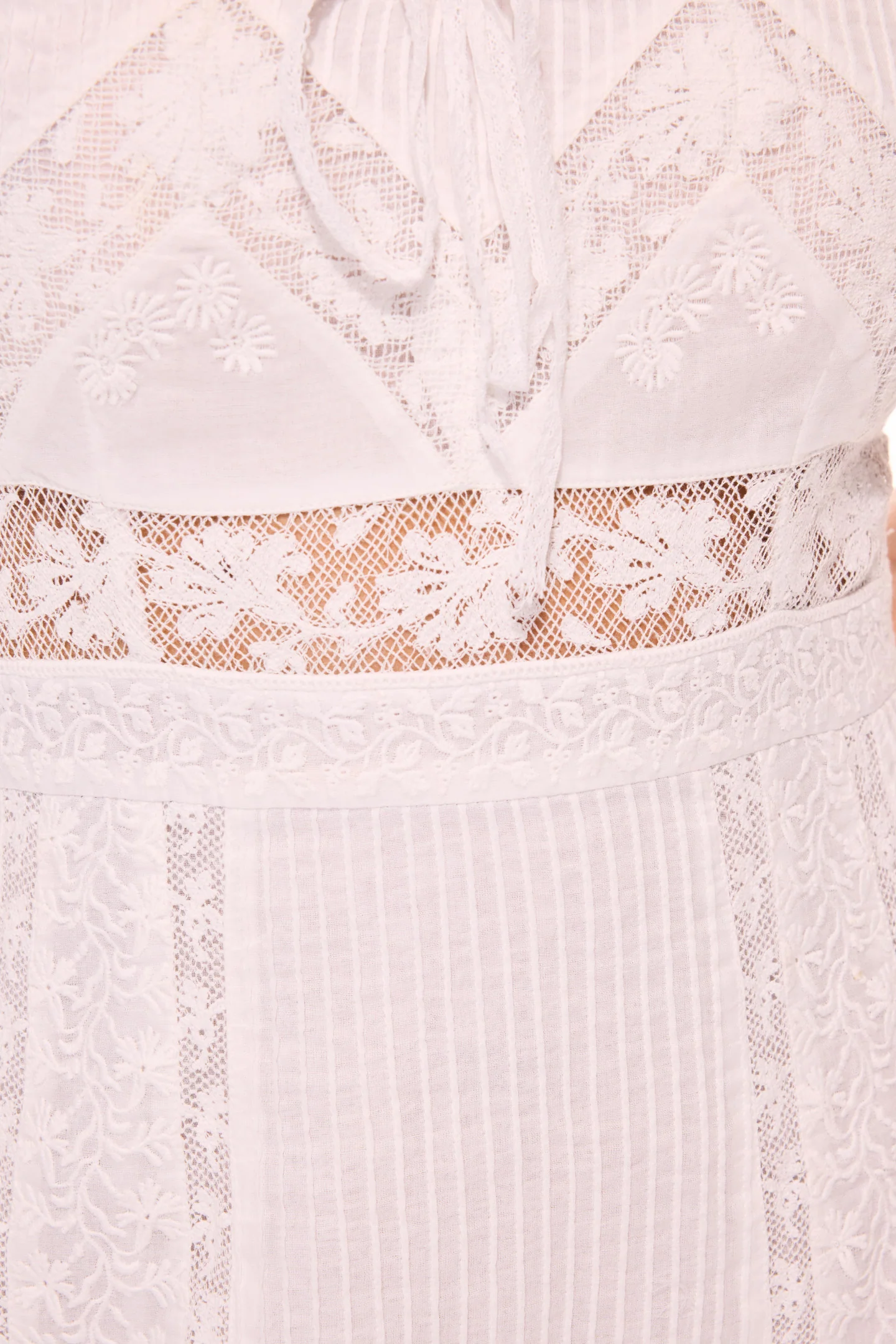 Maera Cotton Lace-Trimmed Mini Dress - Image 4