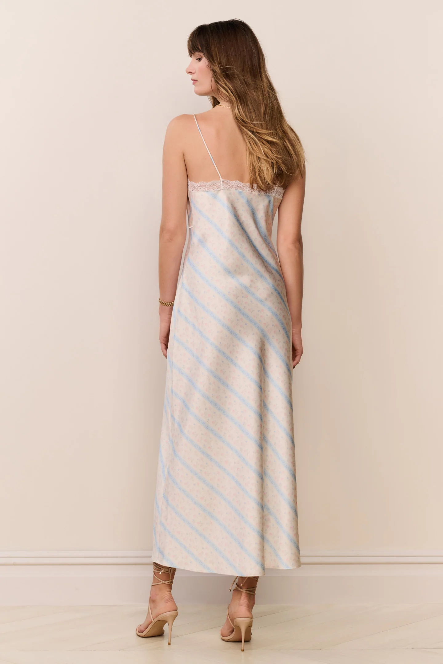 Manuela Floral Stripe Maxi Dress - Image 5