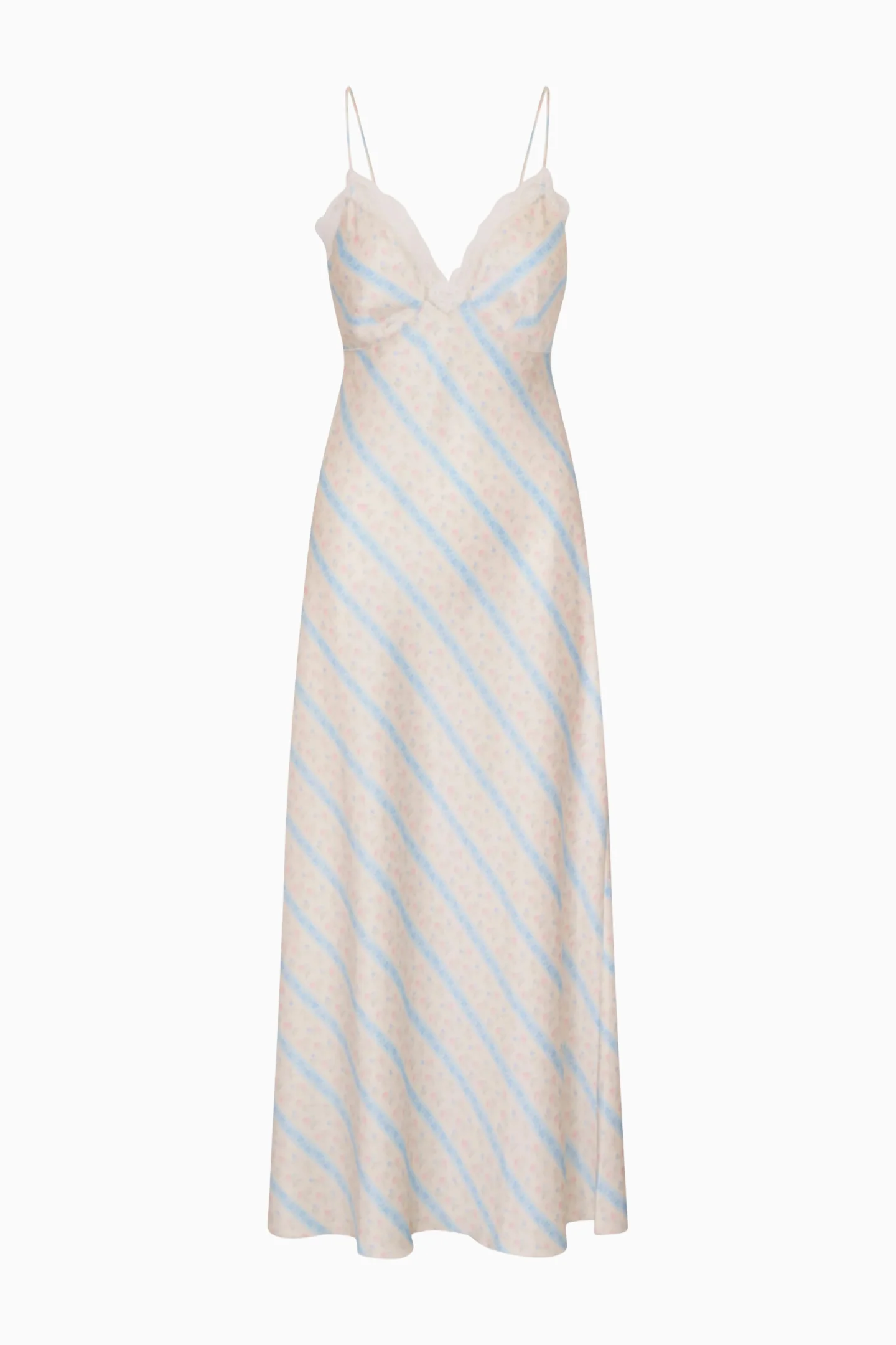 Manuela Floral Stripe Maxi Dress - Image 6