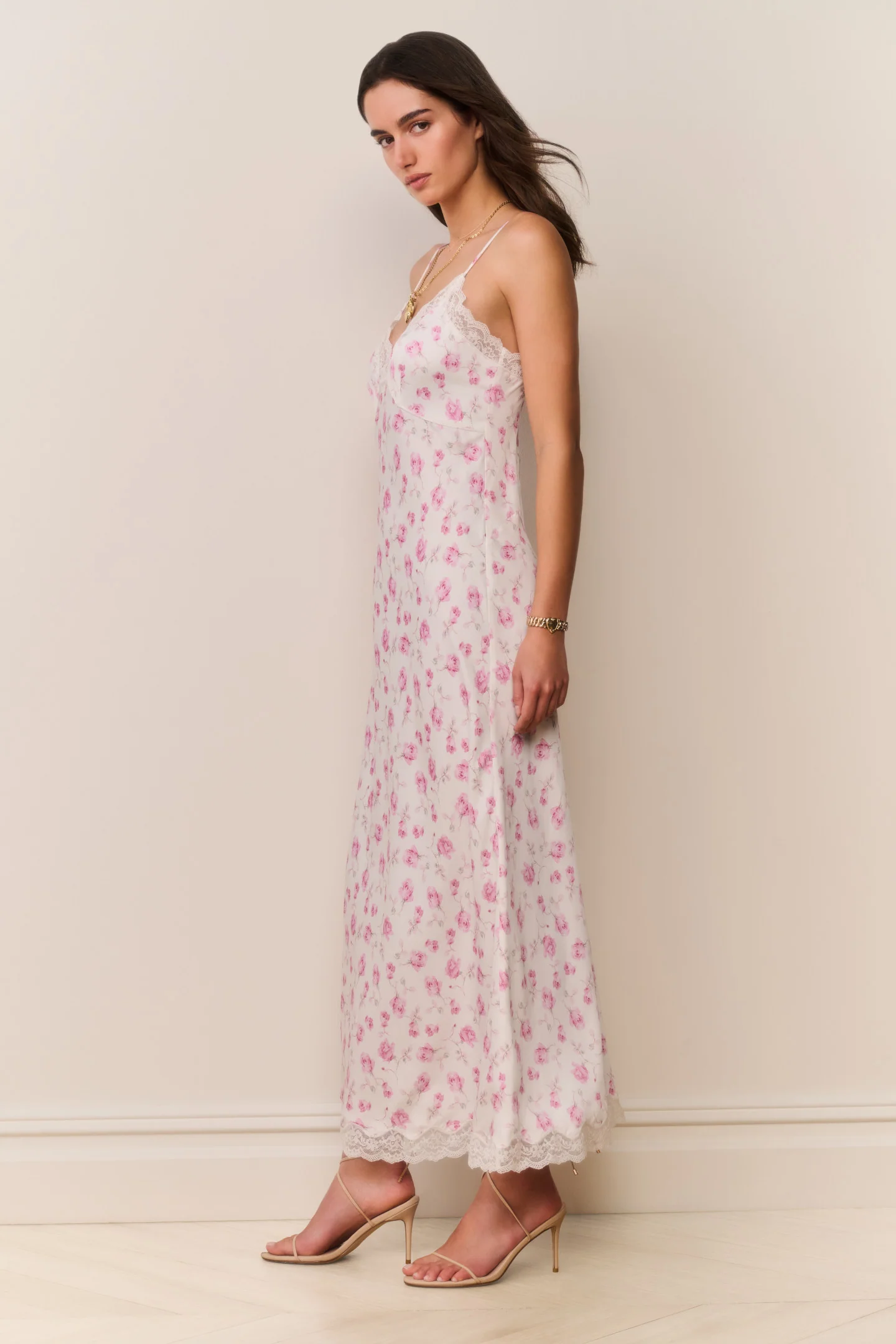 Manuela Heirloom Print Maxi Slip Dress - STERLING DUSK - Image 4