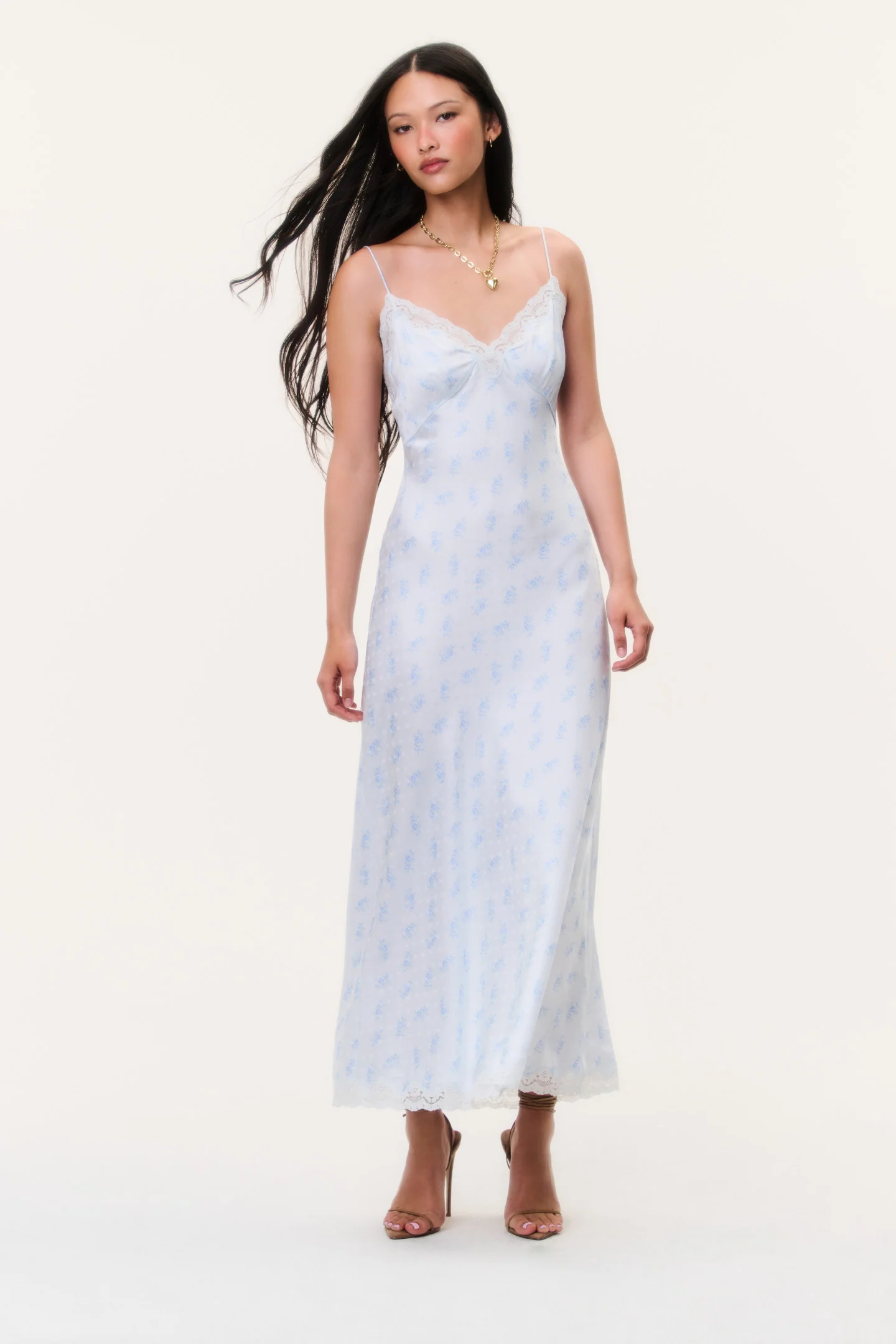 Manuela Silk-Blend Maxi Slip Dress - Image 3