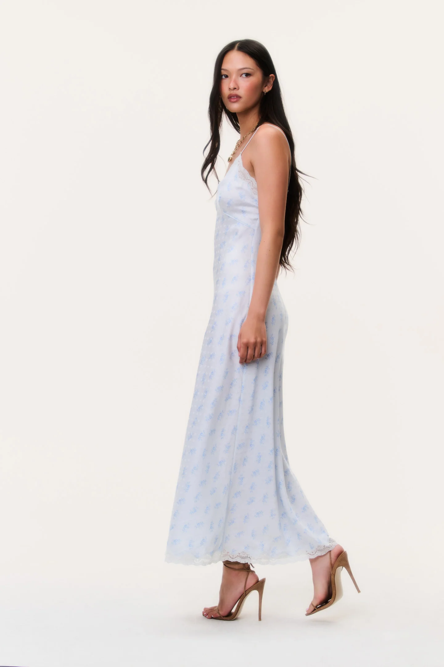 Manuela Silk-Blend Maxi Slip Dress - Image 4