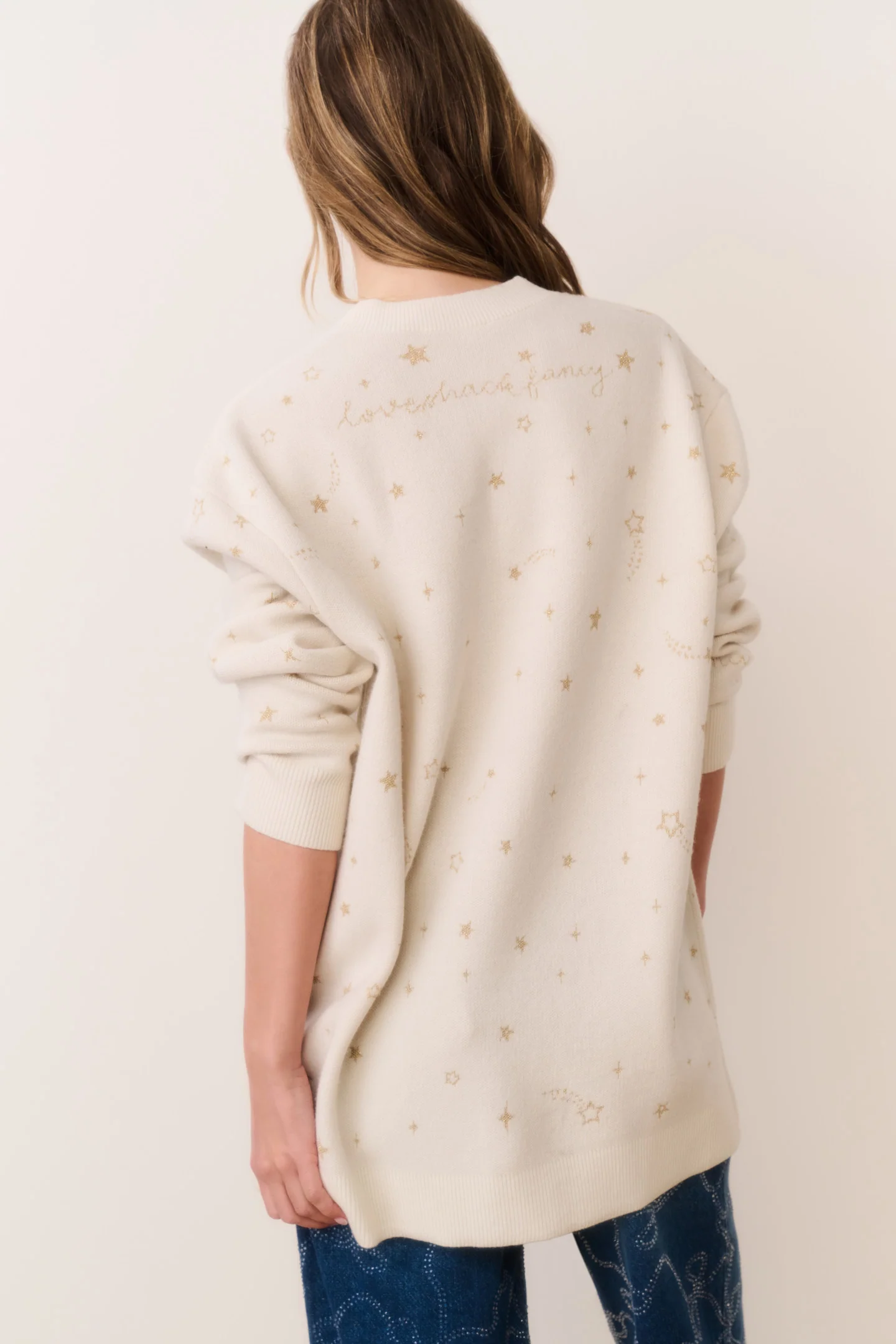 Mar Wool Celestial Jacquard Cardigan - Image 4