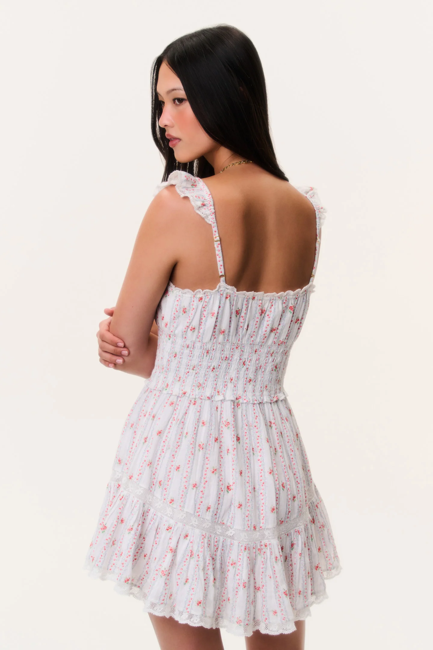 Maralina Cherry Stripe Mini Dress - Image 4