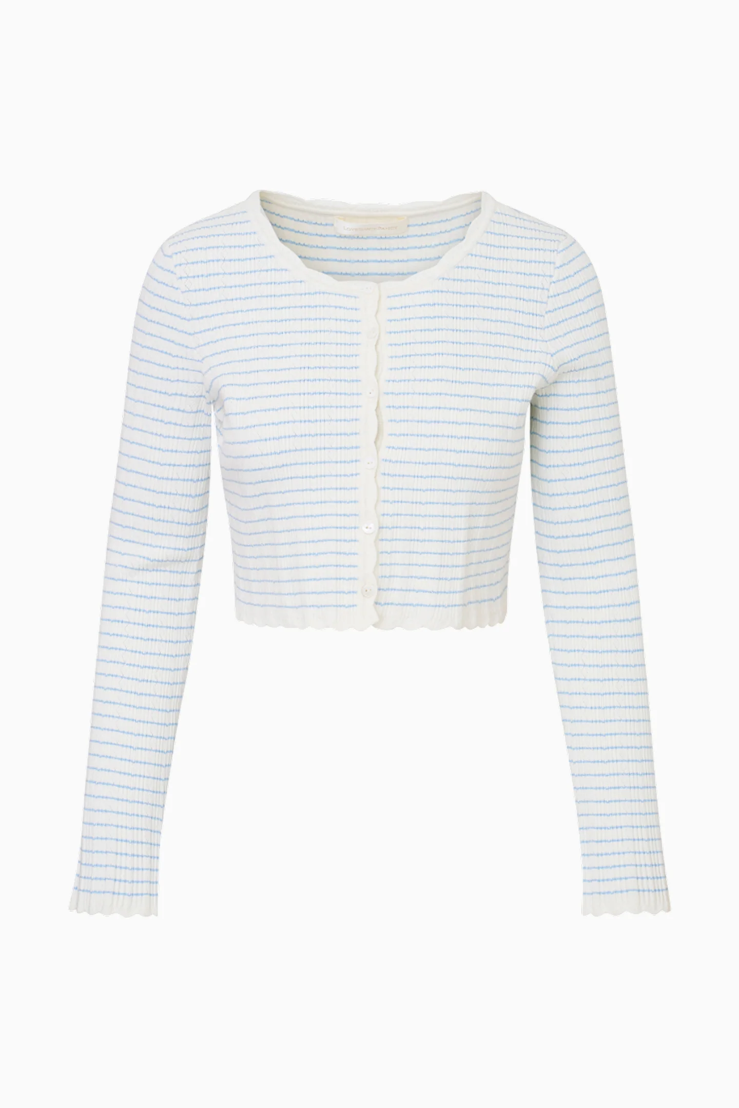 Media Striped Stretch Knit Cardigan - Image 5