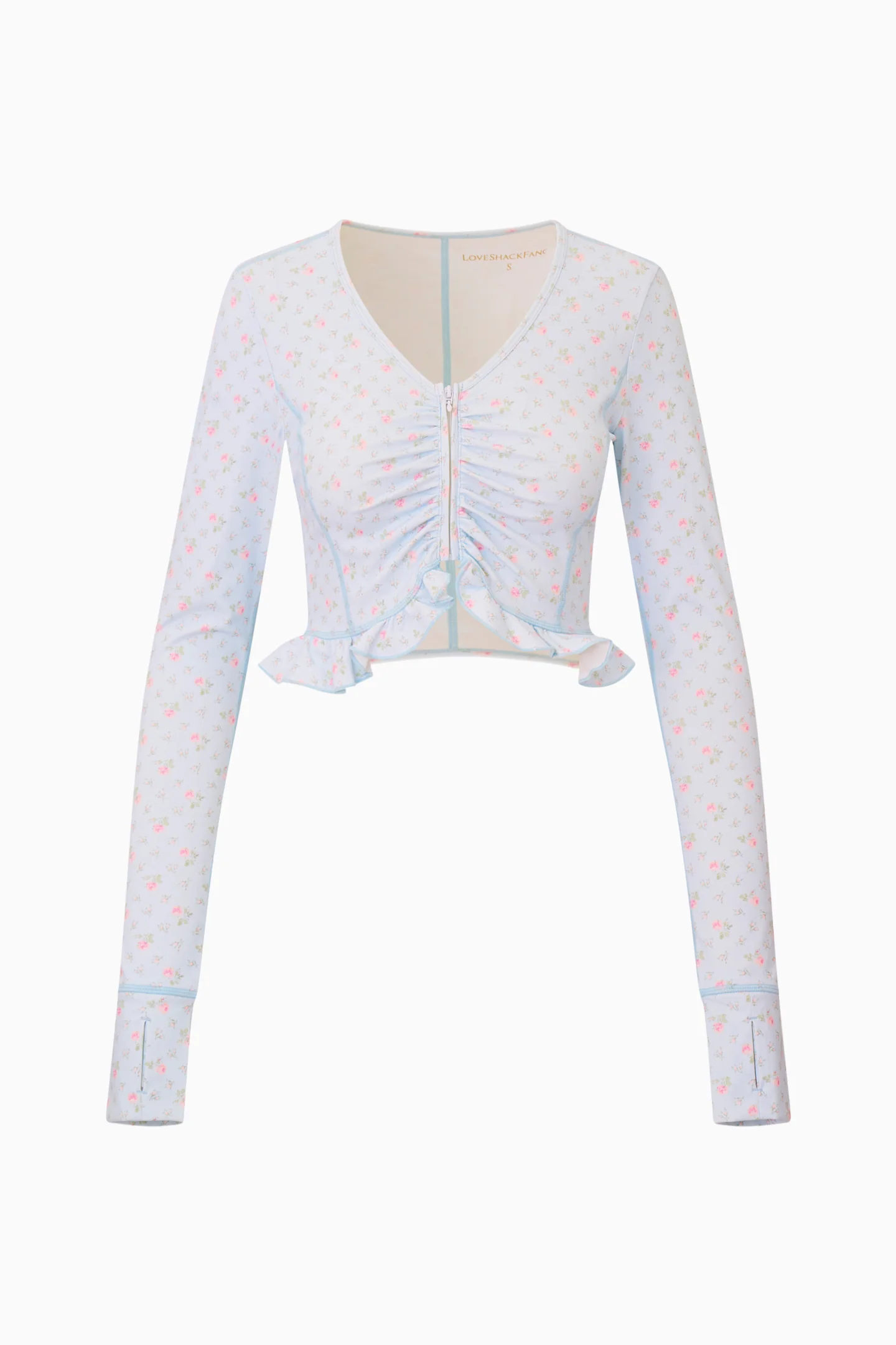 Medway Printed Zip-Up Active Top - Image 10