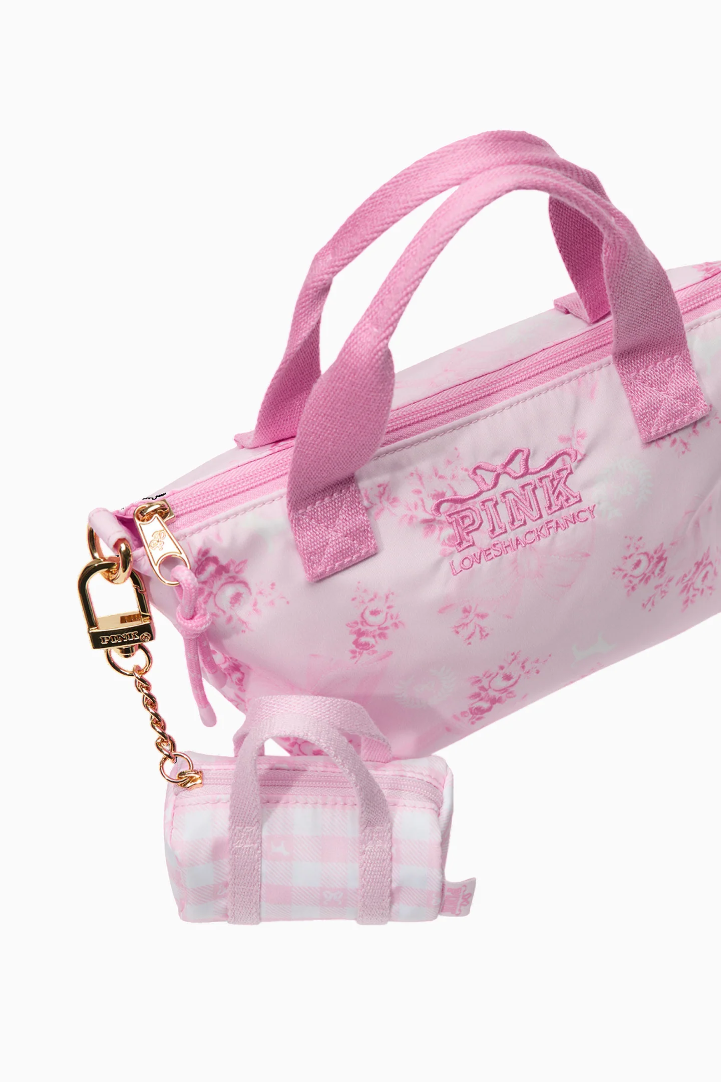 PINK x LoveShackFancy Mini Duffle Keychain Charm - Image 4