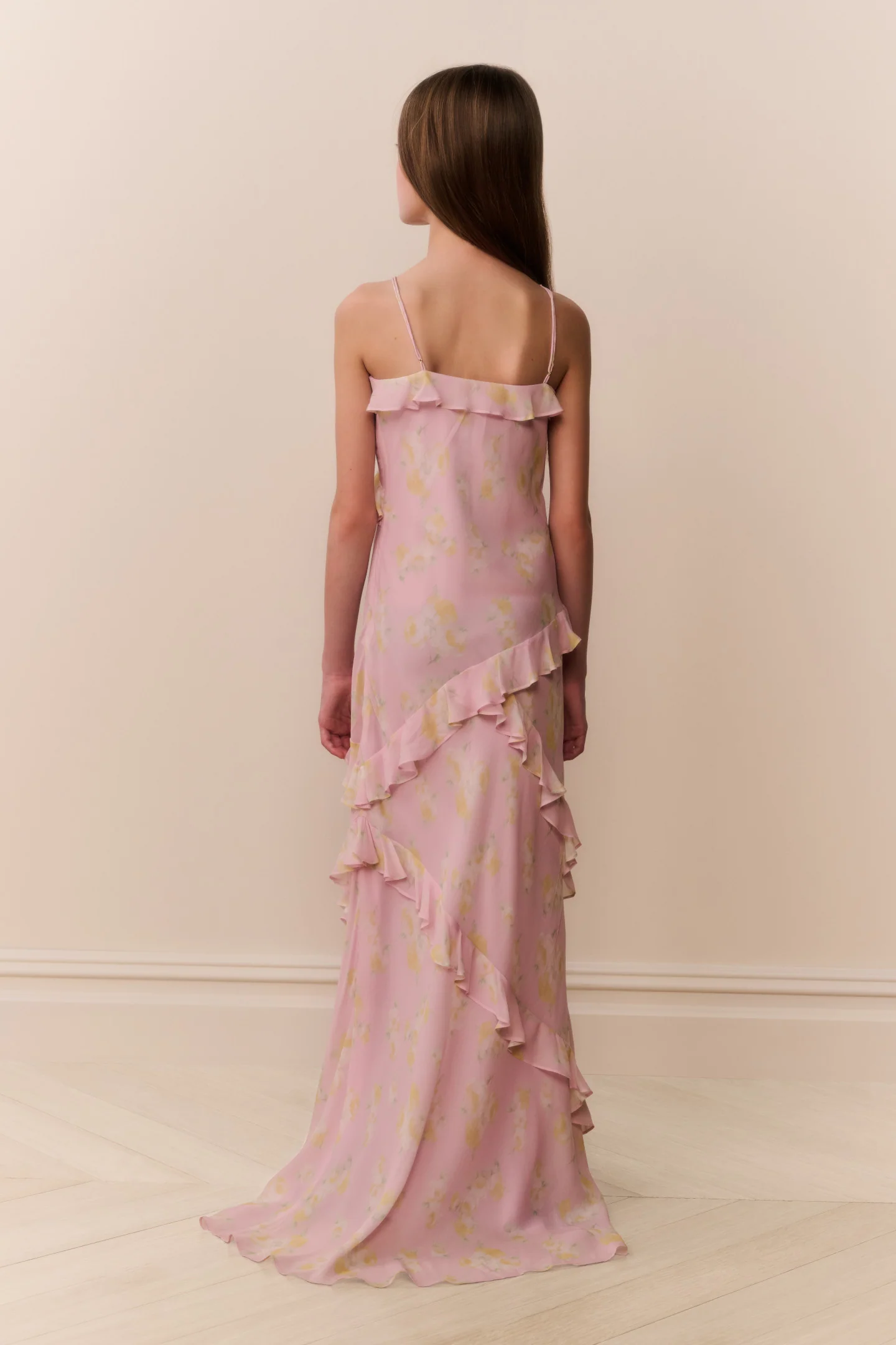 Tween Rialto Floral Chiffon Dress - Image 4