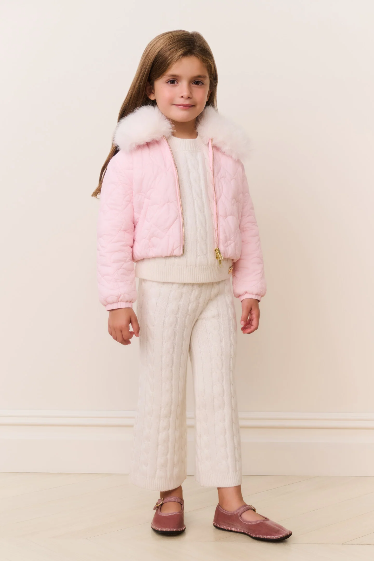 Little Girls Mini Sandria Puffer - Image 2