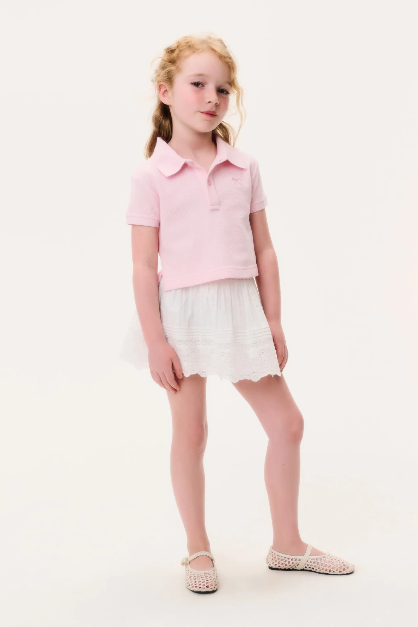 Little Girls Mini Sani Skirt - OPTIC WHITE